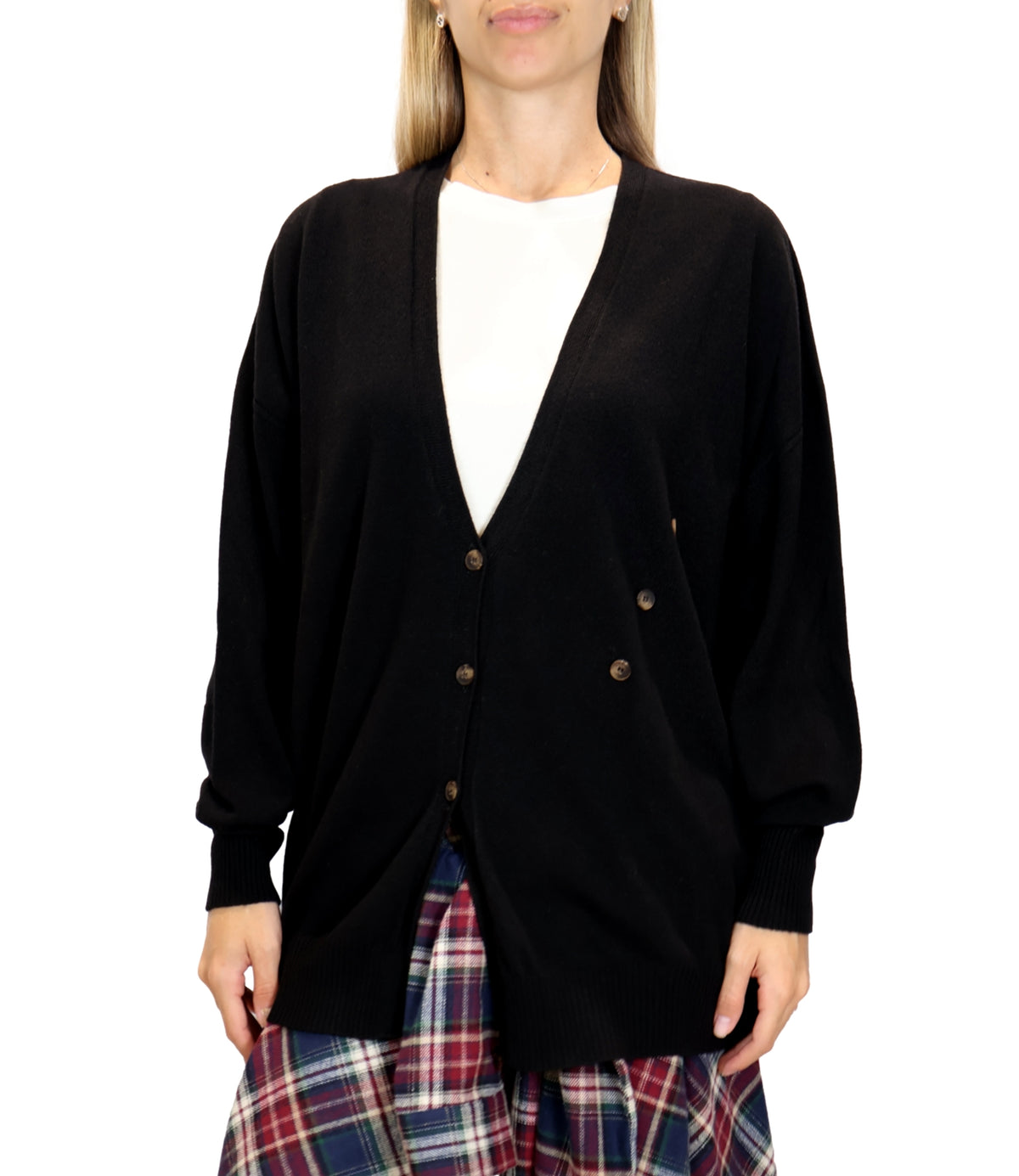 Vicolo Cardigan Nero da Donna