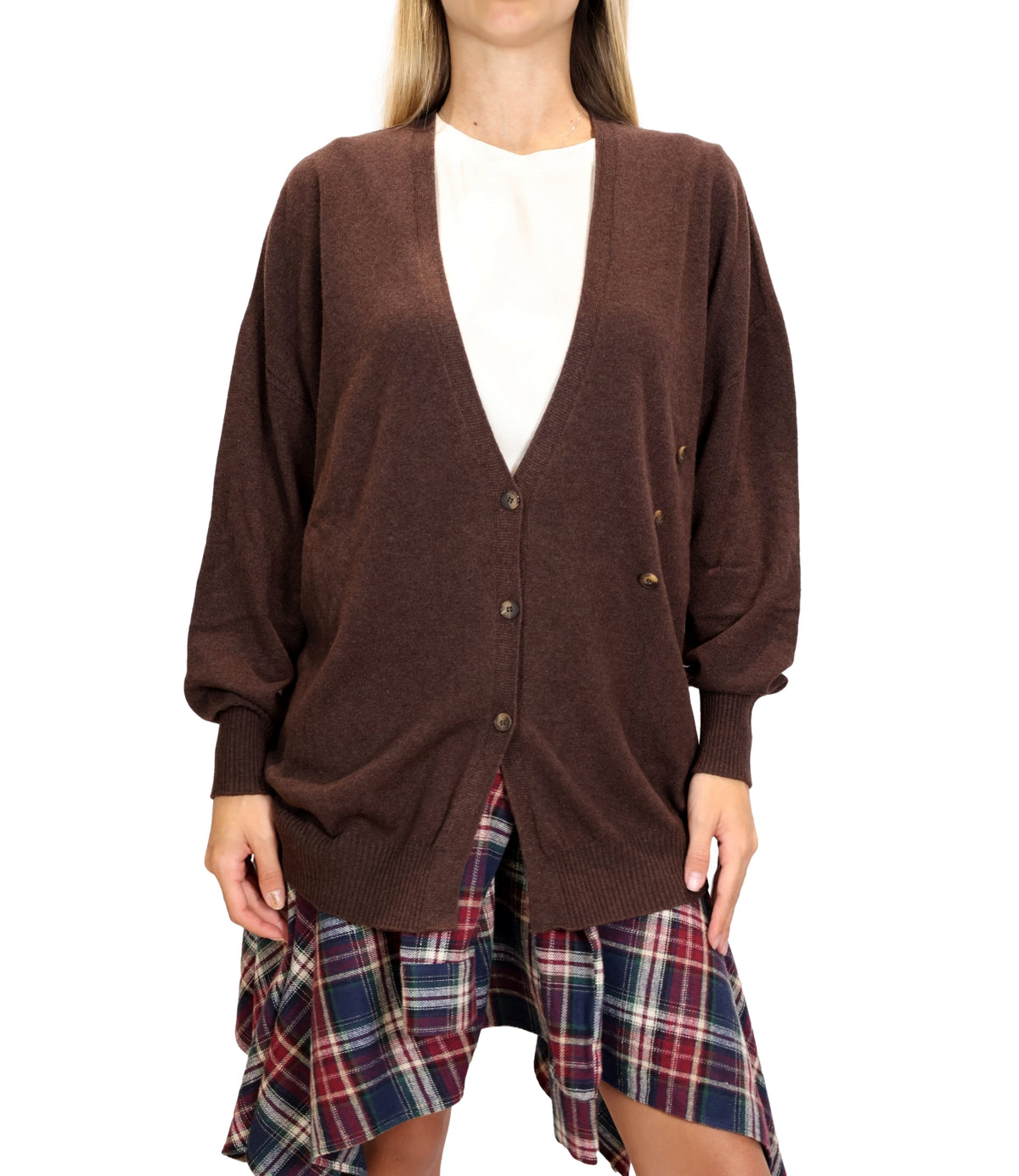 Vicolo Cardigan Fondente da Donna