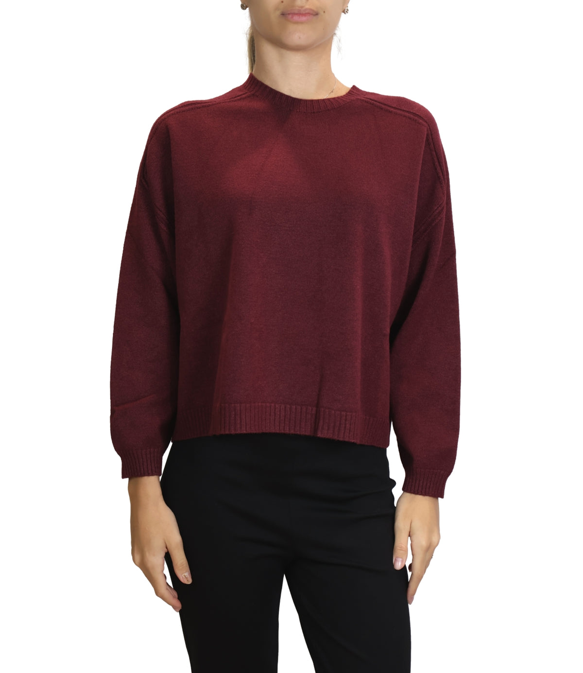 Vicolo Maglia Borgogna da Donna