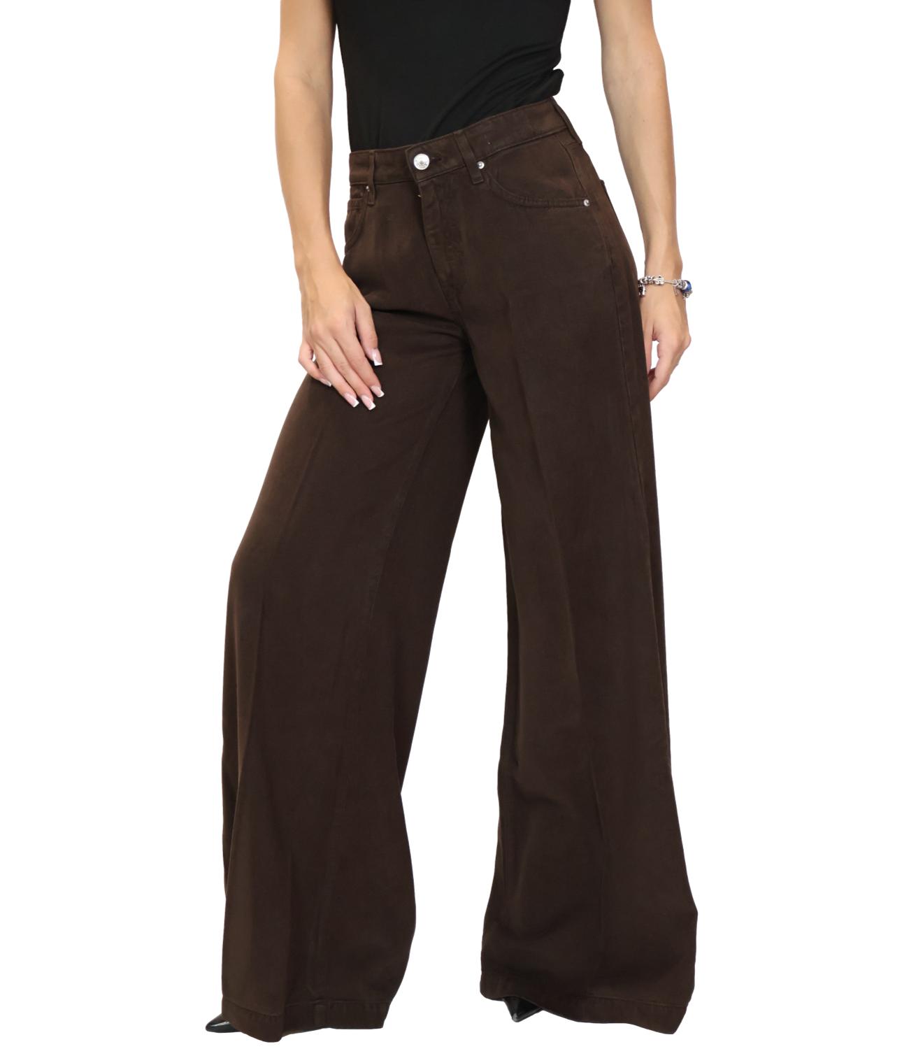 Vicolo Jeans Marrone Fondente da Donna