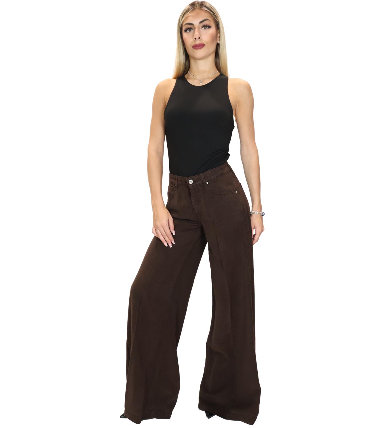 Vicolo Jeans Marrone Fondente da Donna