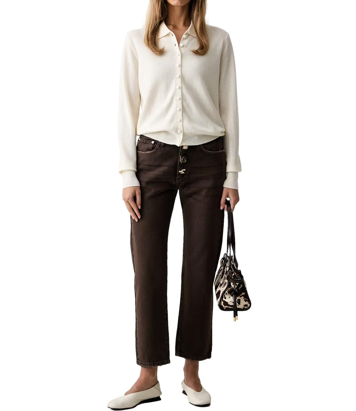Vicolo Jeans Marrone Fondente da Donna