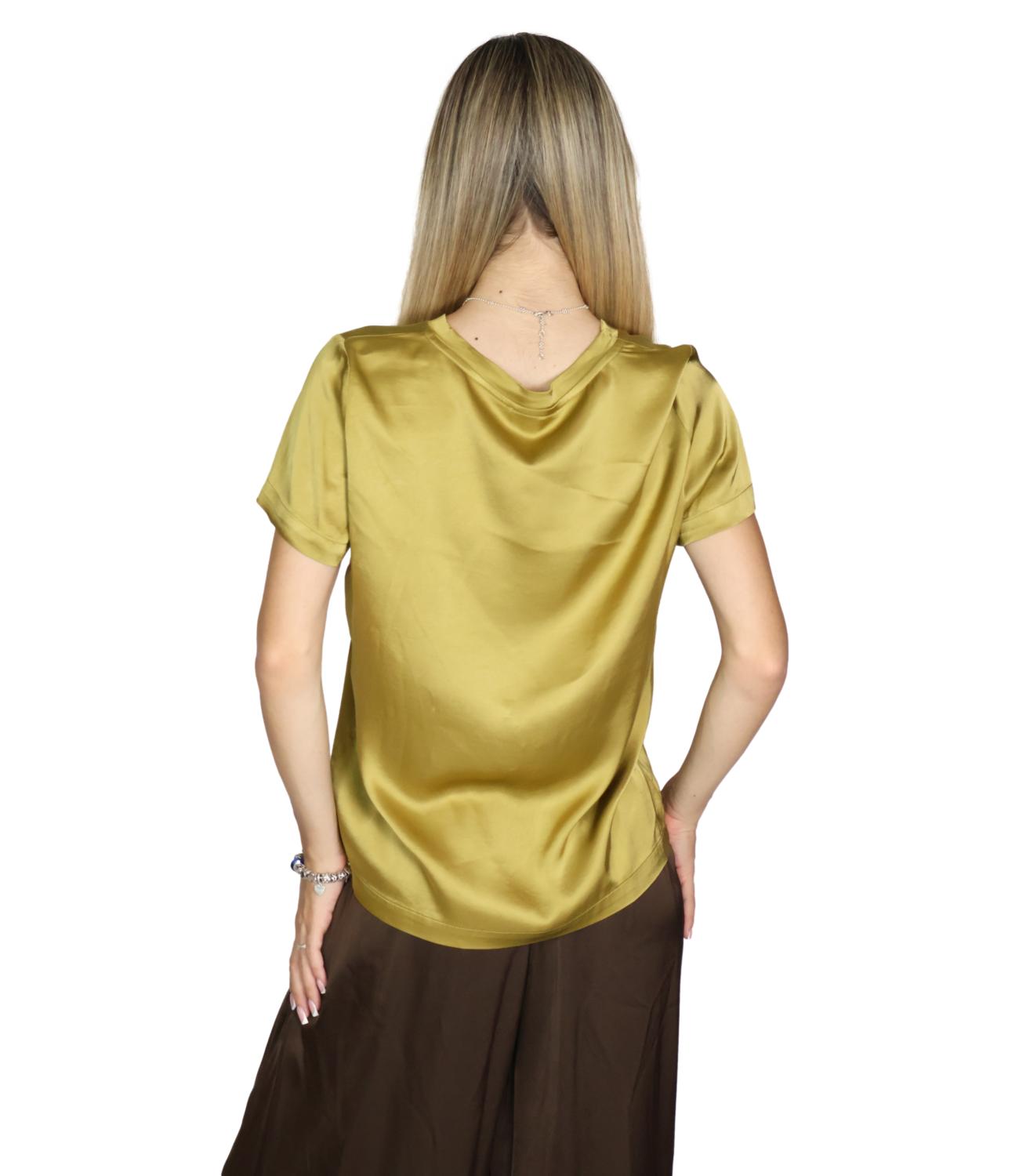 Vicolo T-Shirt Verde Oliva da Donna
