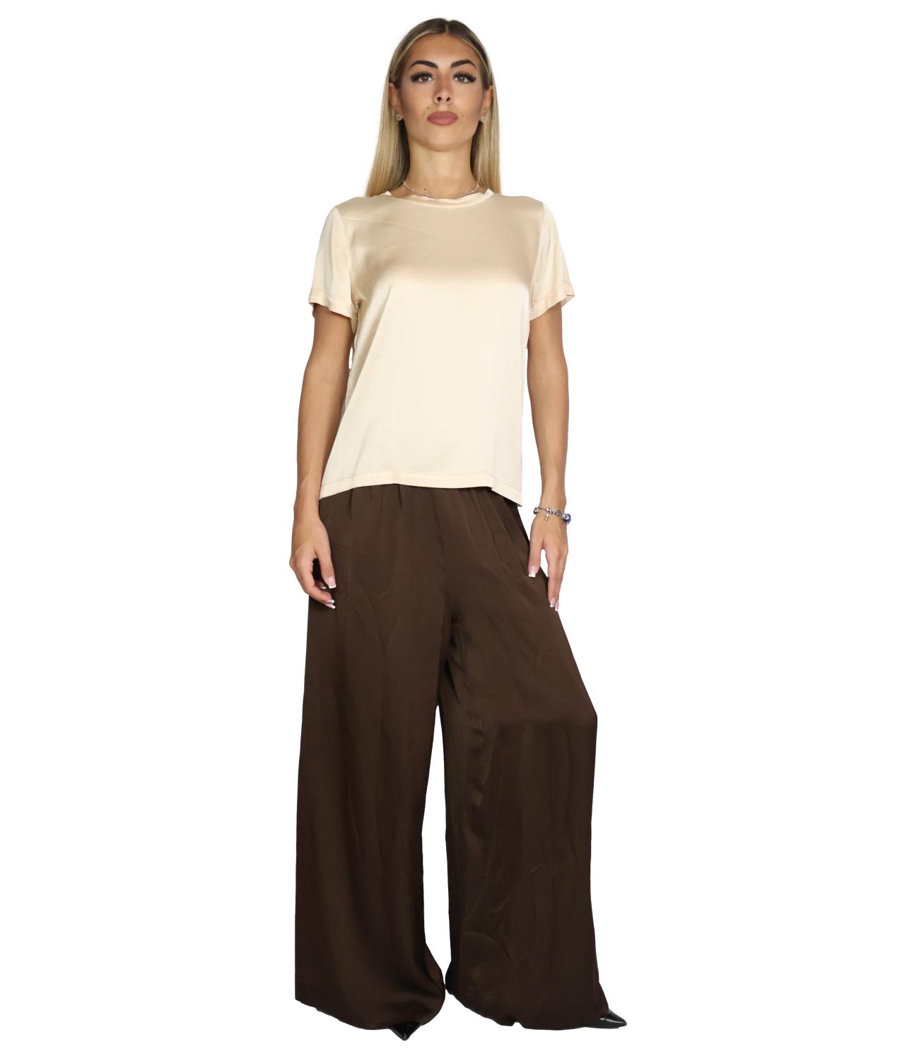 Vicolo T-Shirt Vaniglia da Donna