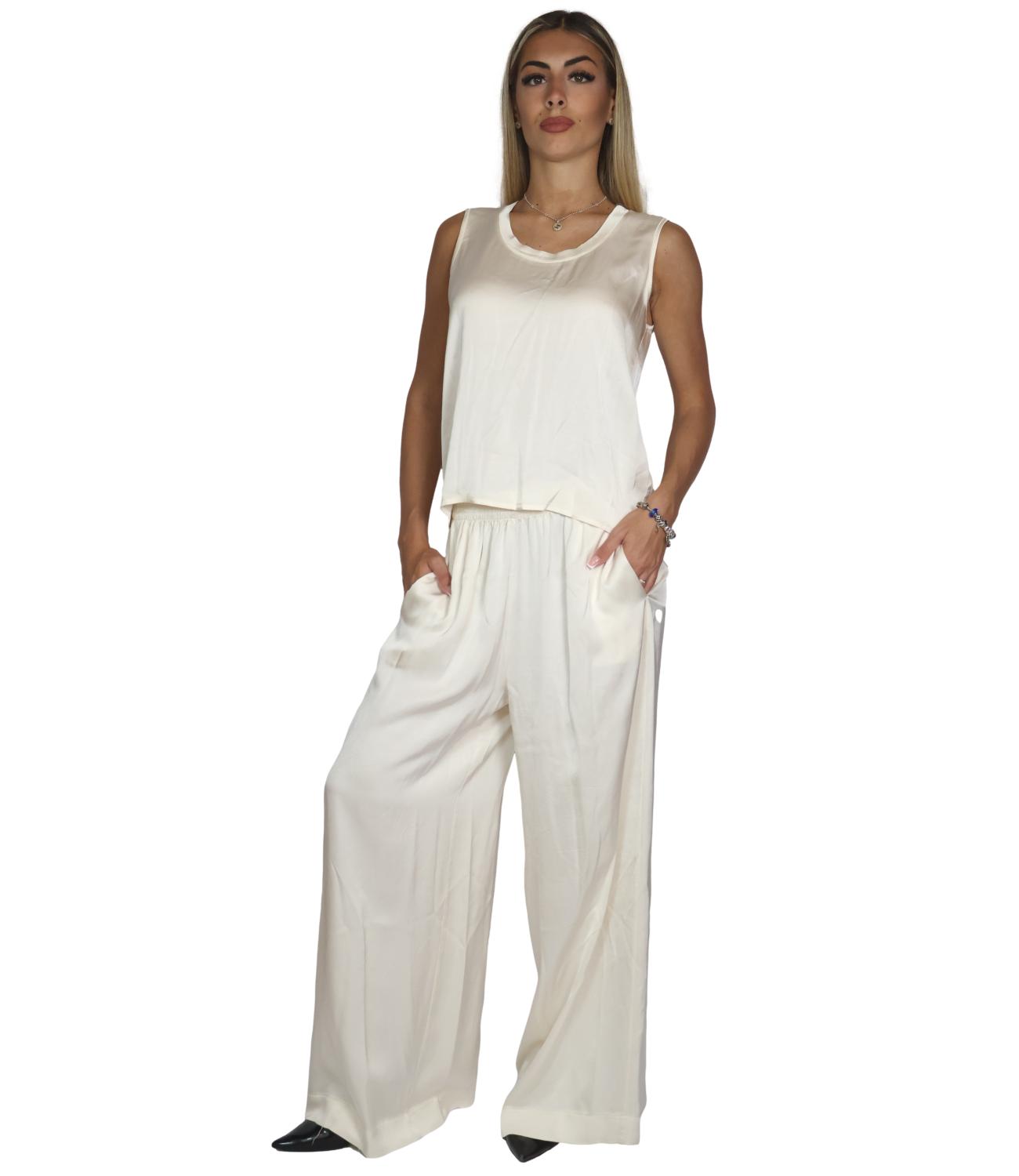 Vicolo Pantalone Beige da Donna