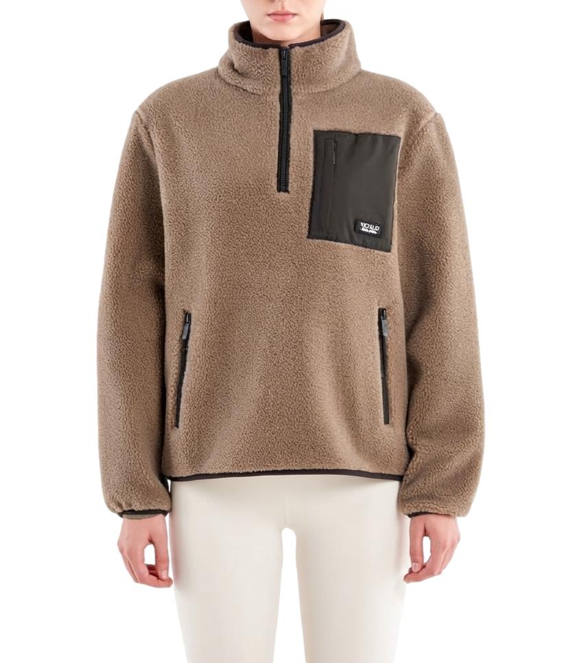 Vicolo Felpa Acu Tortora Mel. 114 S da Donna