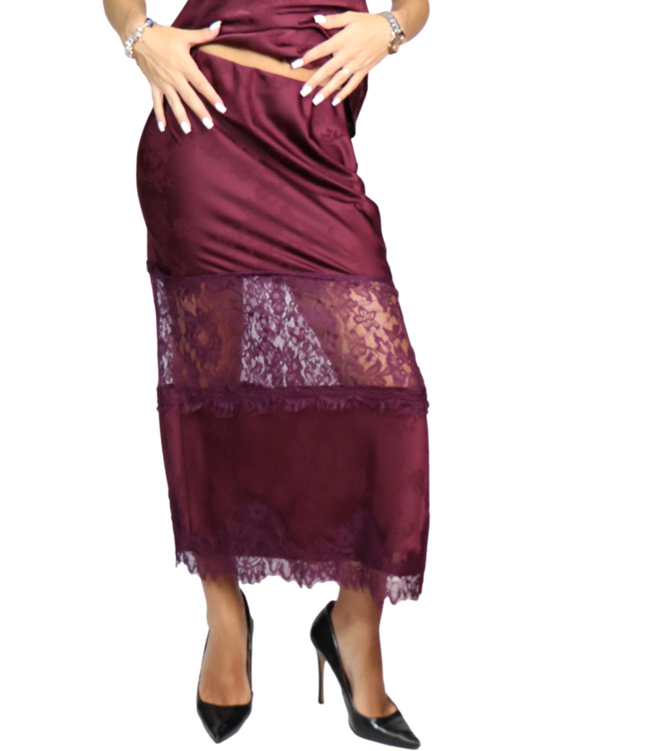 Vicolo Gonna Bordeaux da Donna