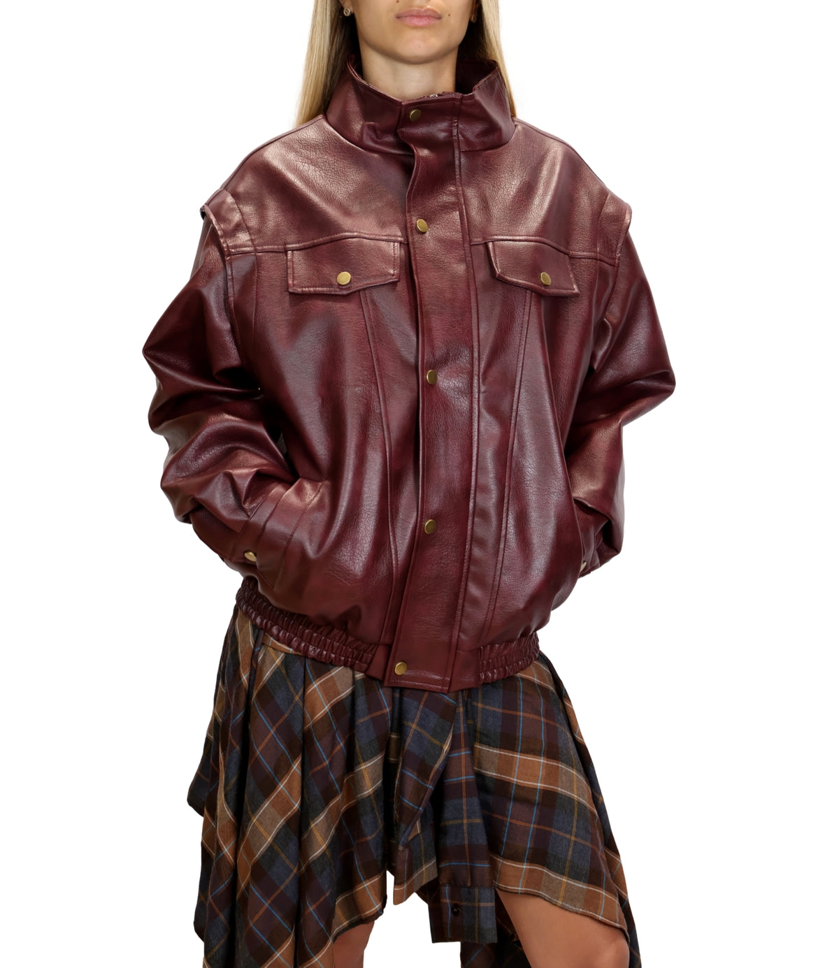 Vicolo Cappotto Bordeaux da Donna