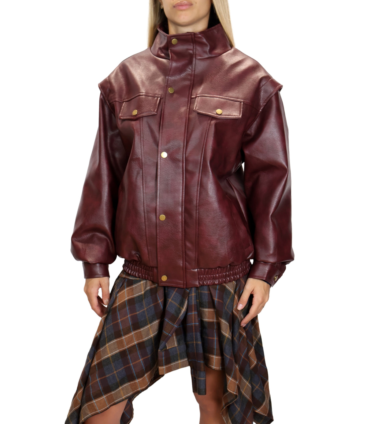 Vicolo Cappotto Bordeaux da Donna