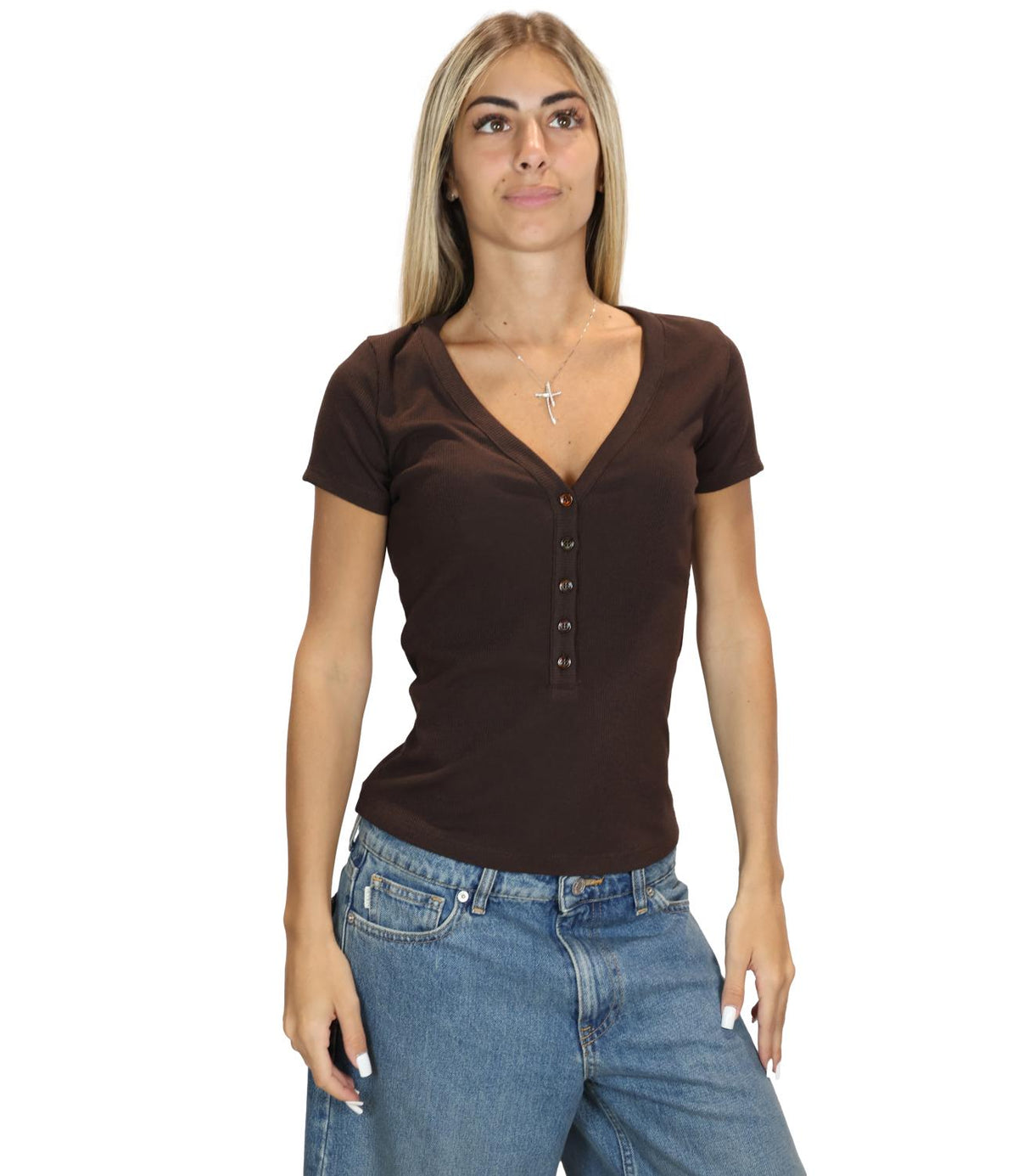 Vicolo T-Shirt Fondente da Donna