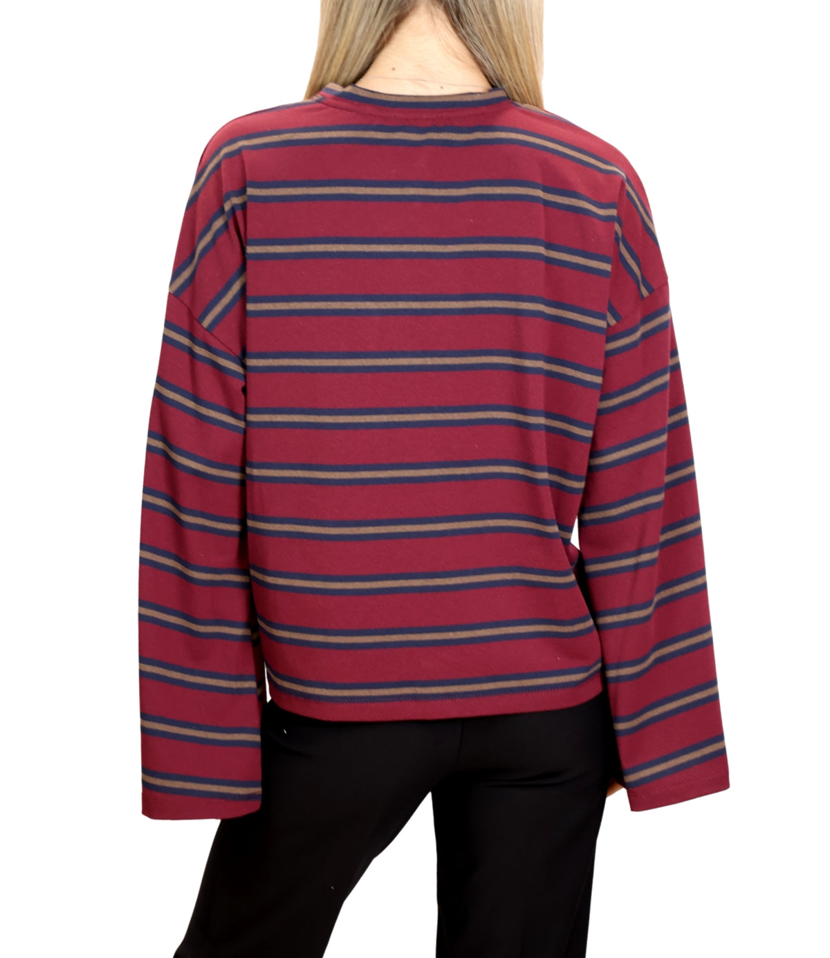 Vicolo T-Shirt Acf Bordeaux/militare U da Donna