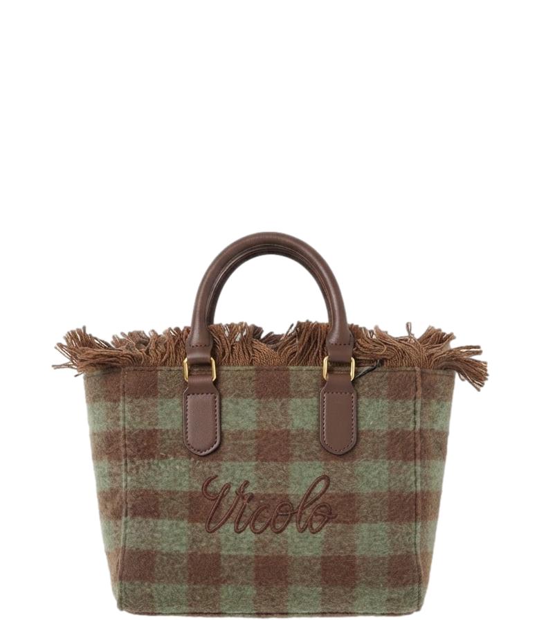 Vicolo Borsa Marrone/menta da Donna