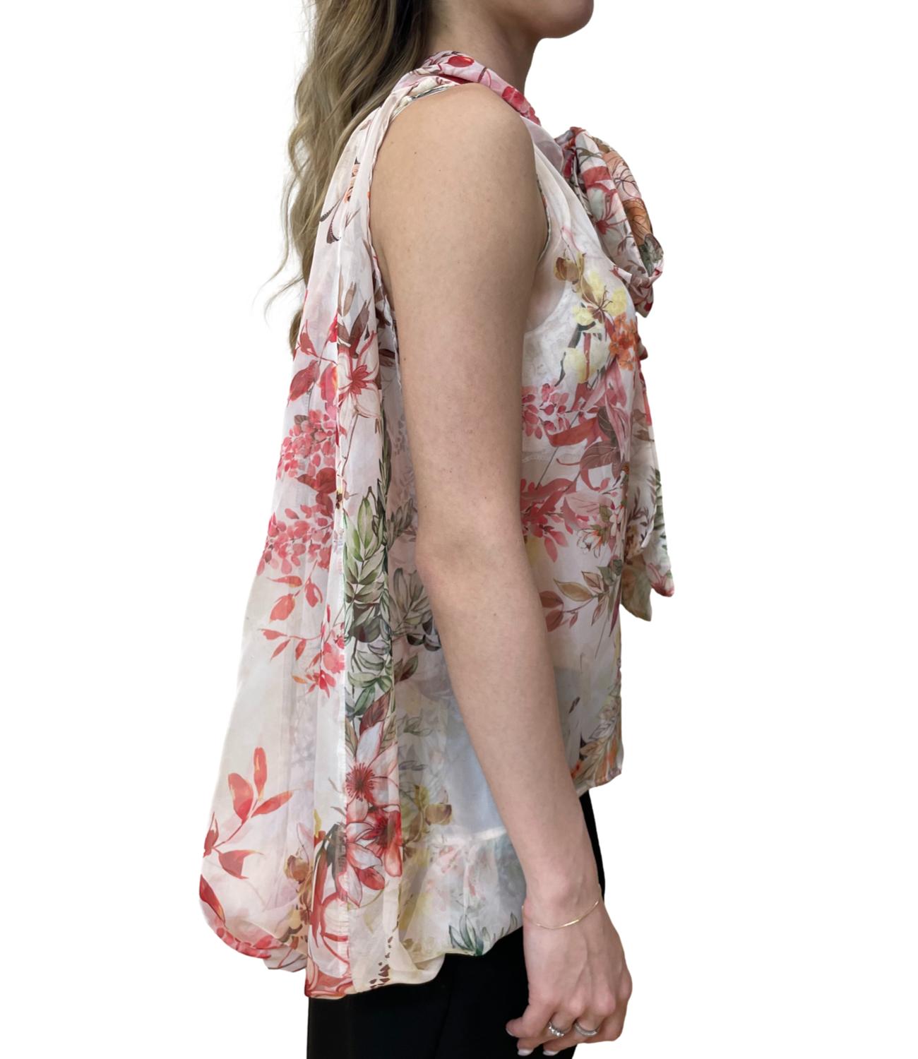 Imperial Camicia Panna Floreale Donna
