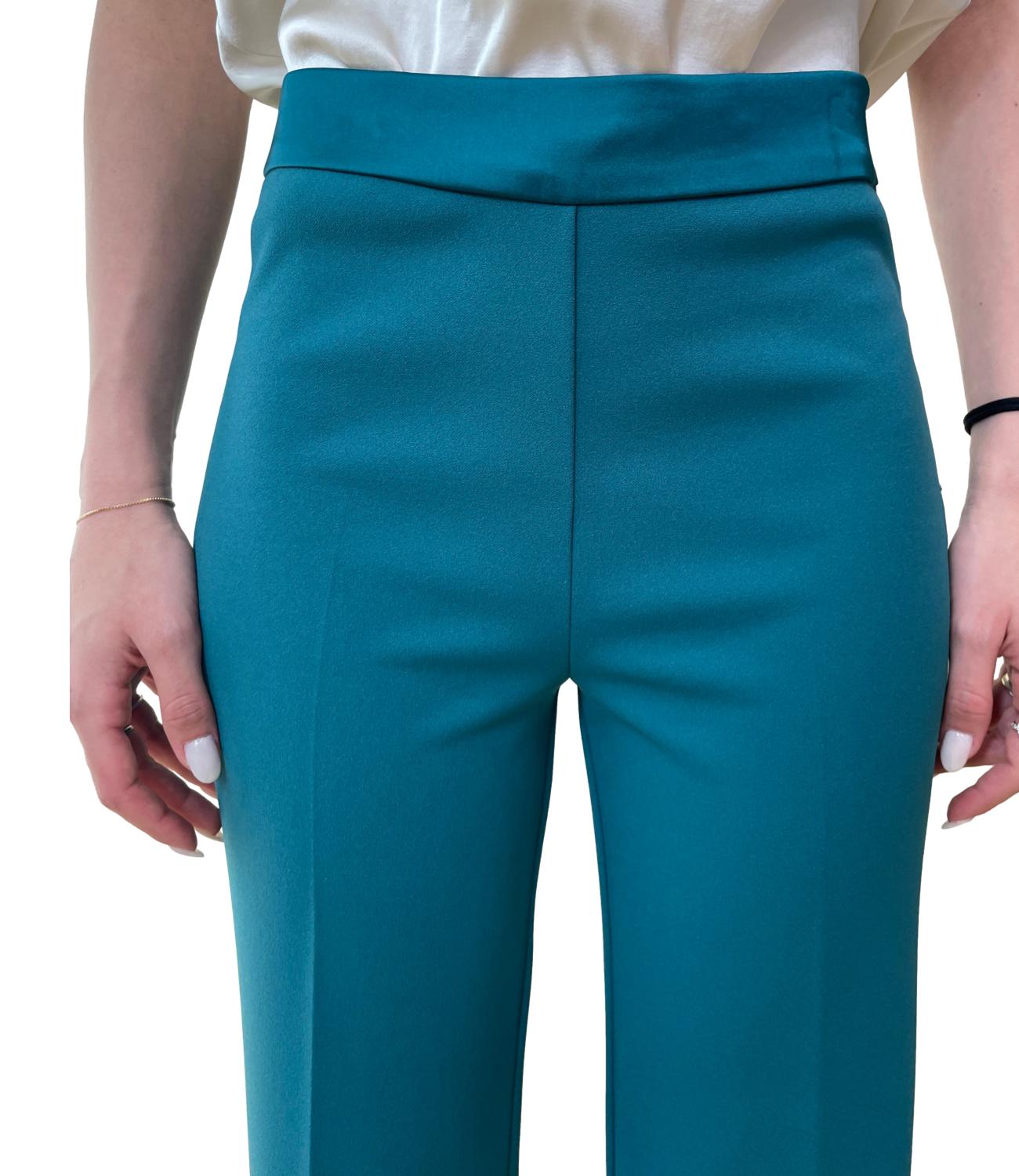 Rinascimento Pantaloni Verde Reale Donna