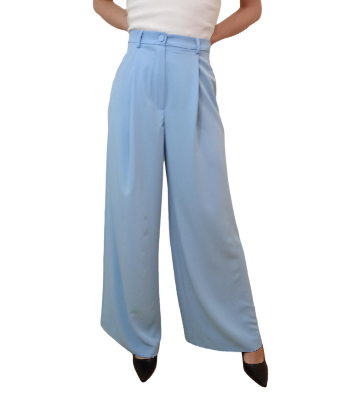 Vicolo pantalone celeste donna