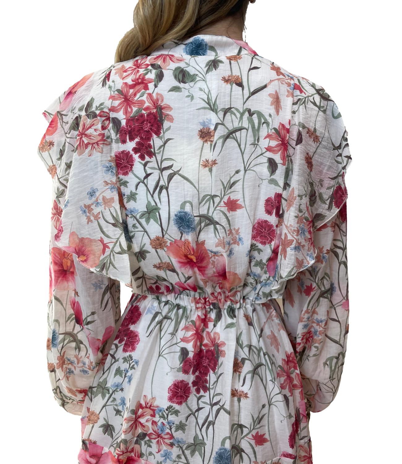 Vicolo abito floreale burro donna