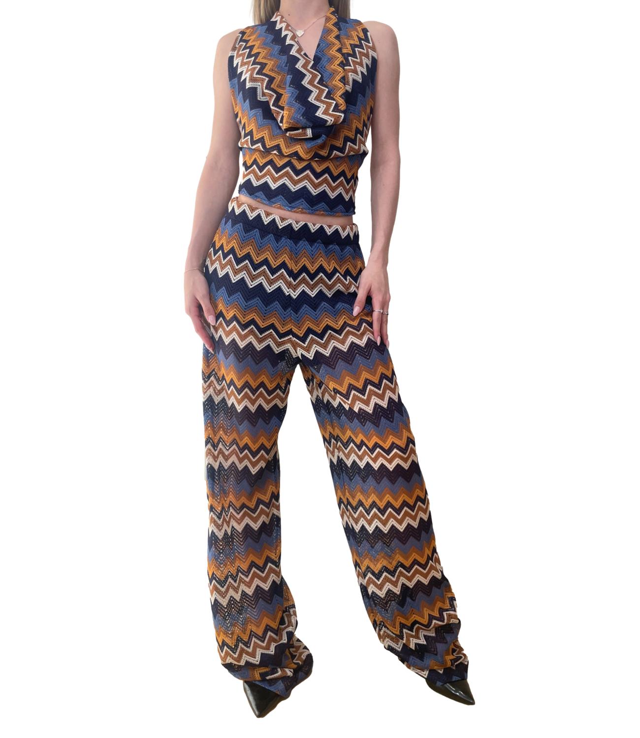 Vicolo pantalone multicolor donna