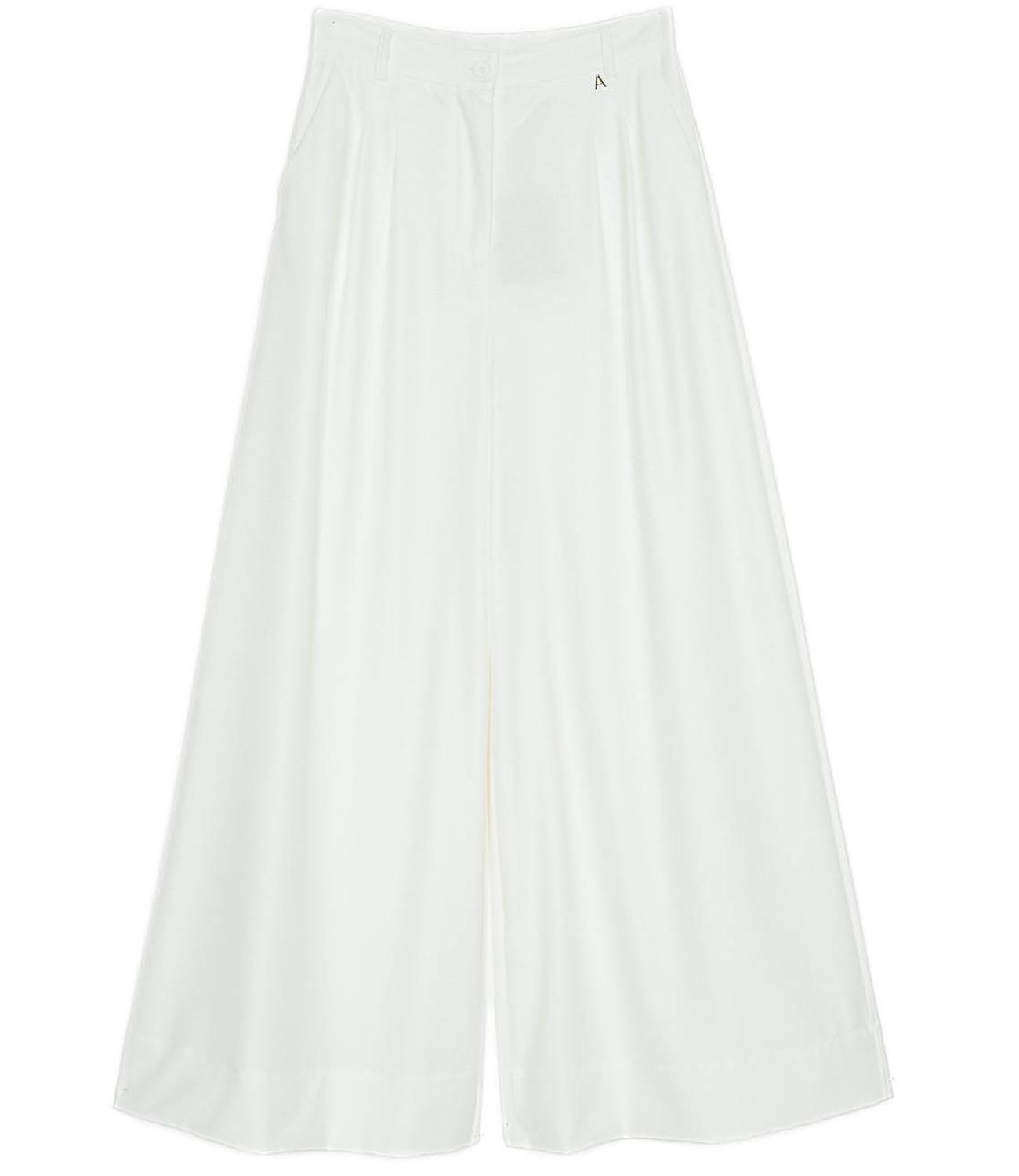 Actitude Twinset Pantalone Palazzo Off White Donna