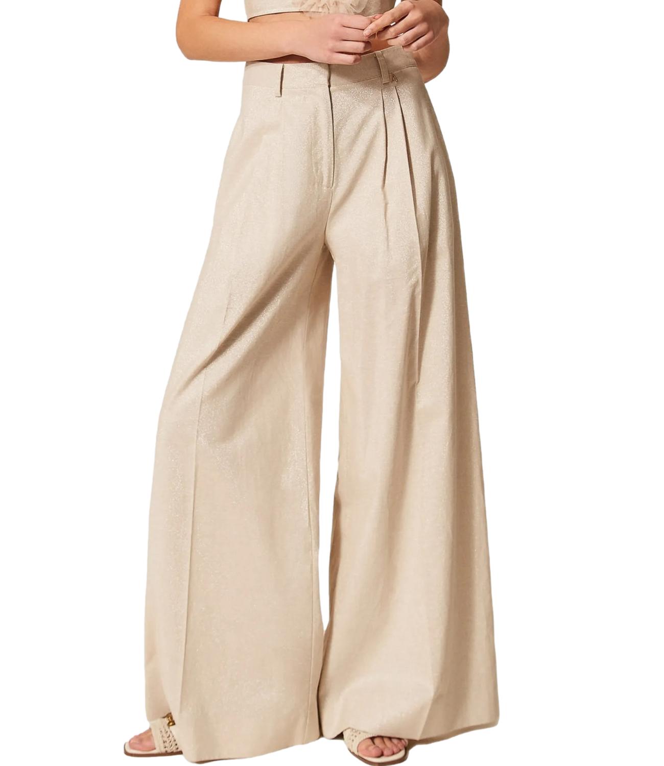 Actitude Twinset pantalone palazzo plissettati