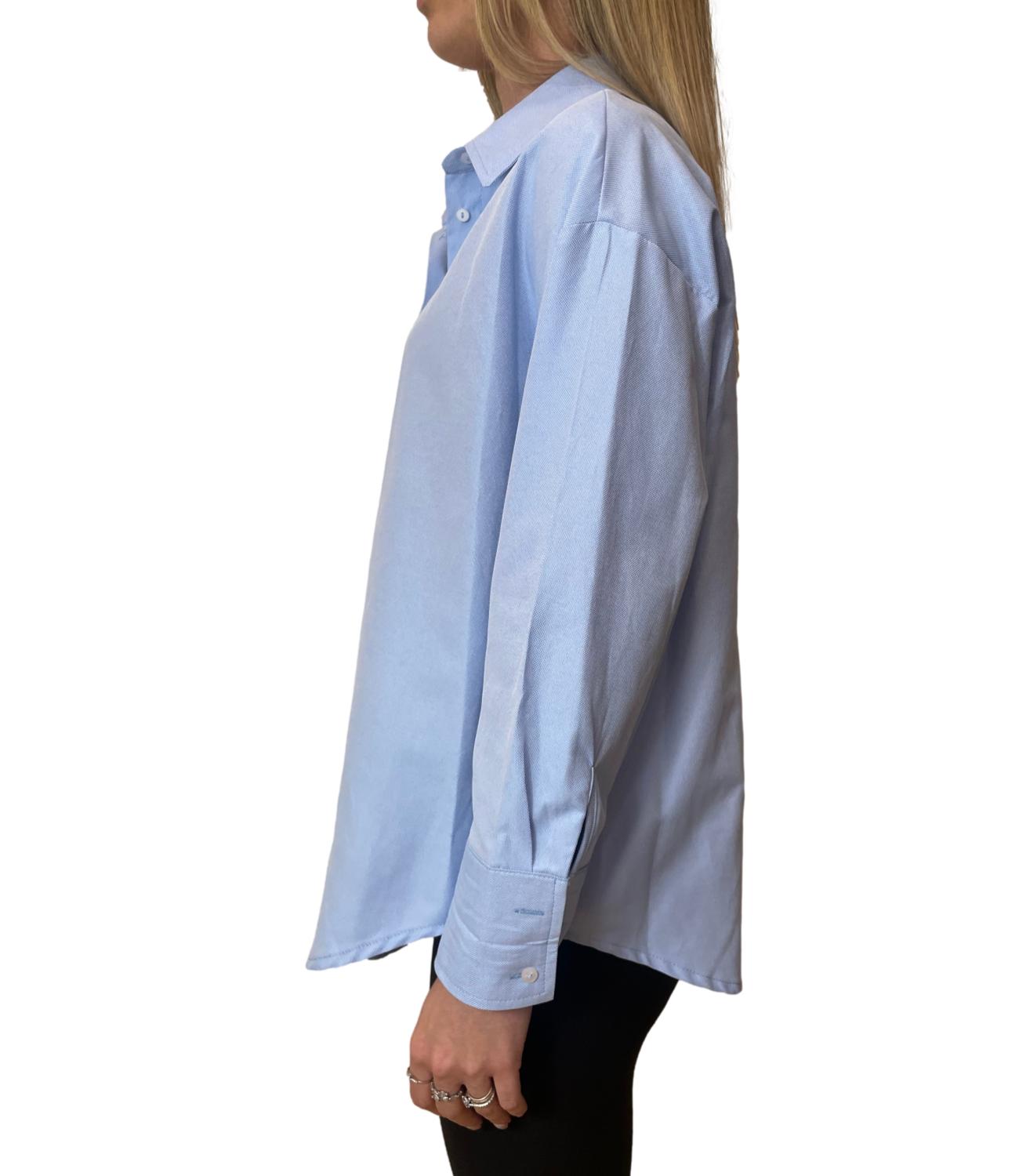 Dixie Camicia Over Celeste Donna