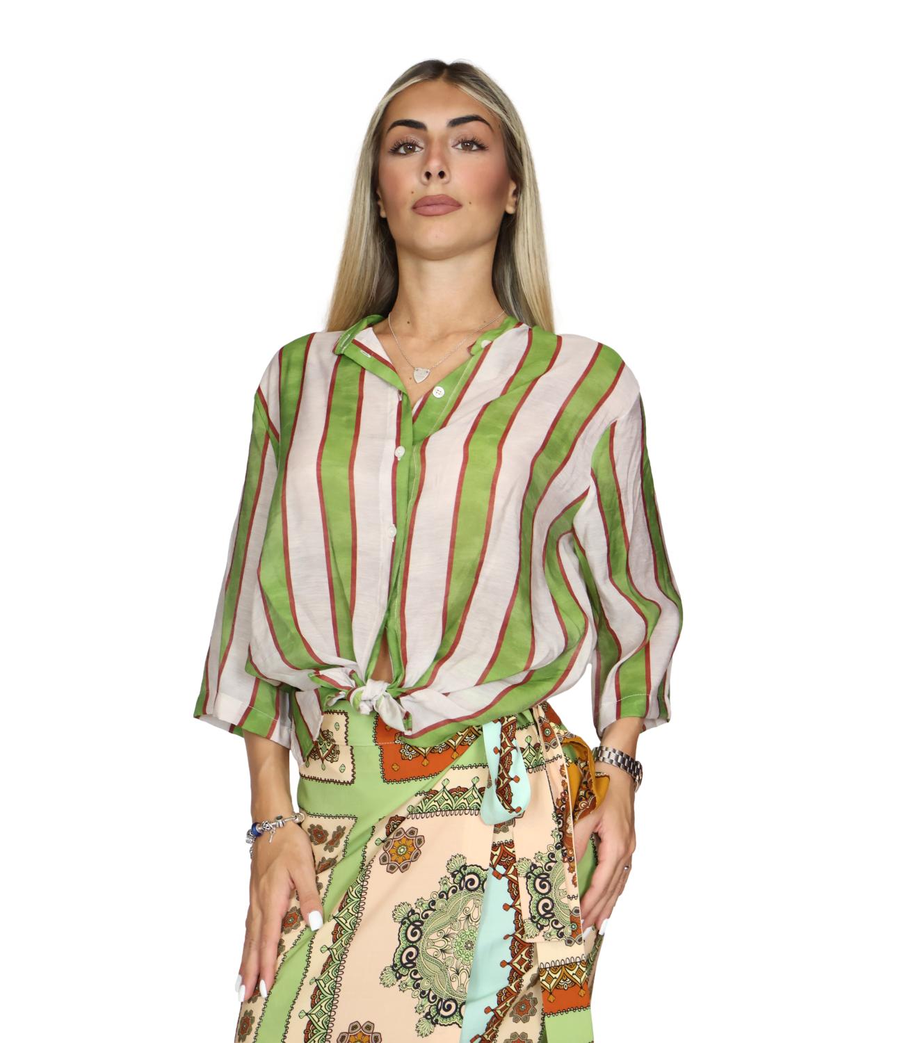 Dixie Camicia Verde da Donna
