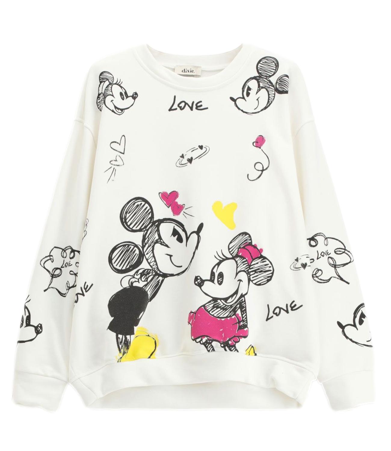 Dixie Felpa Bianco Donna