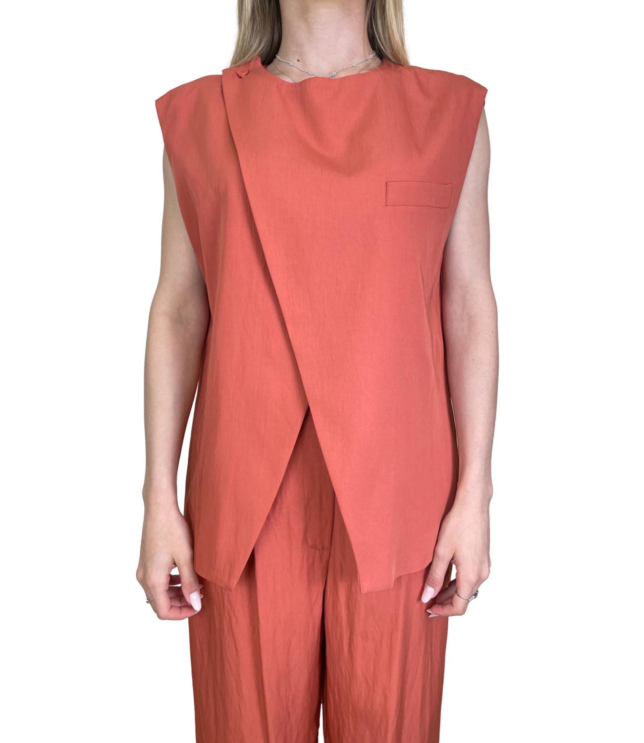 Dixie Gilet Rust Donna