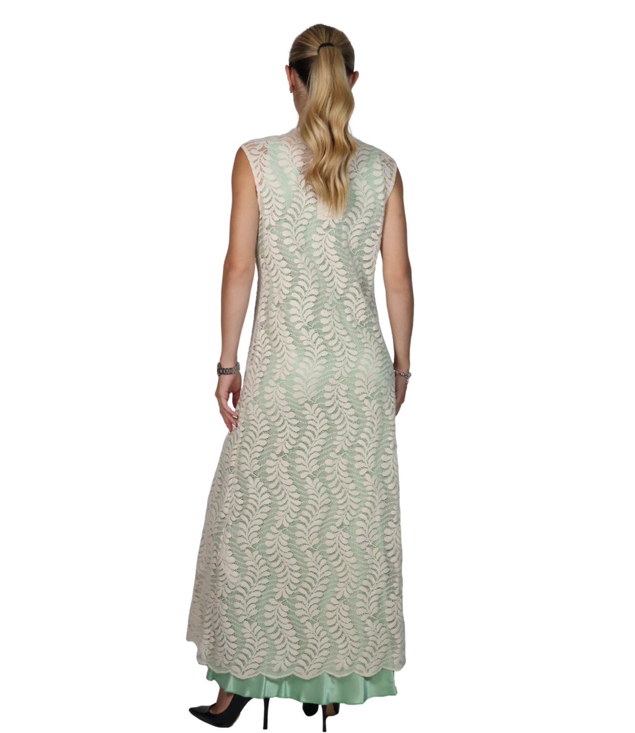 Dixie Gilet Ecru da Donna