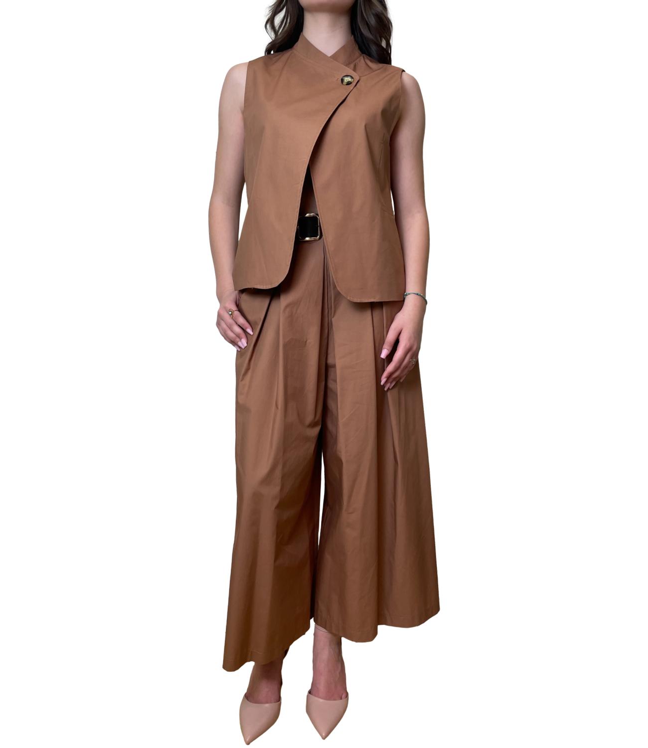 Dixie Pantalone Cognac Donna