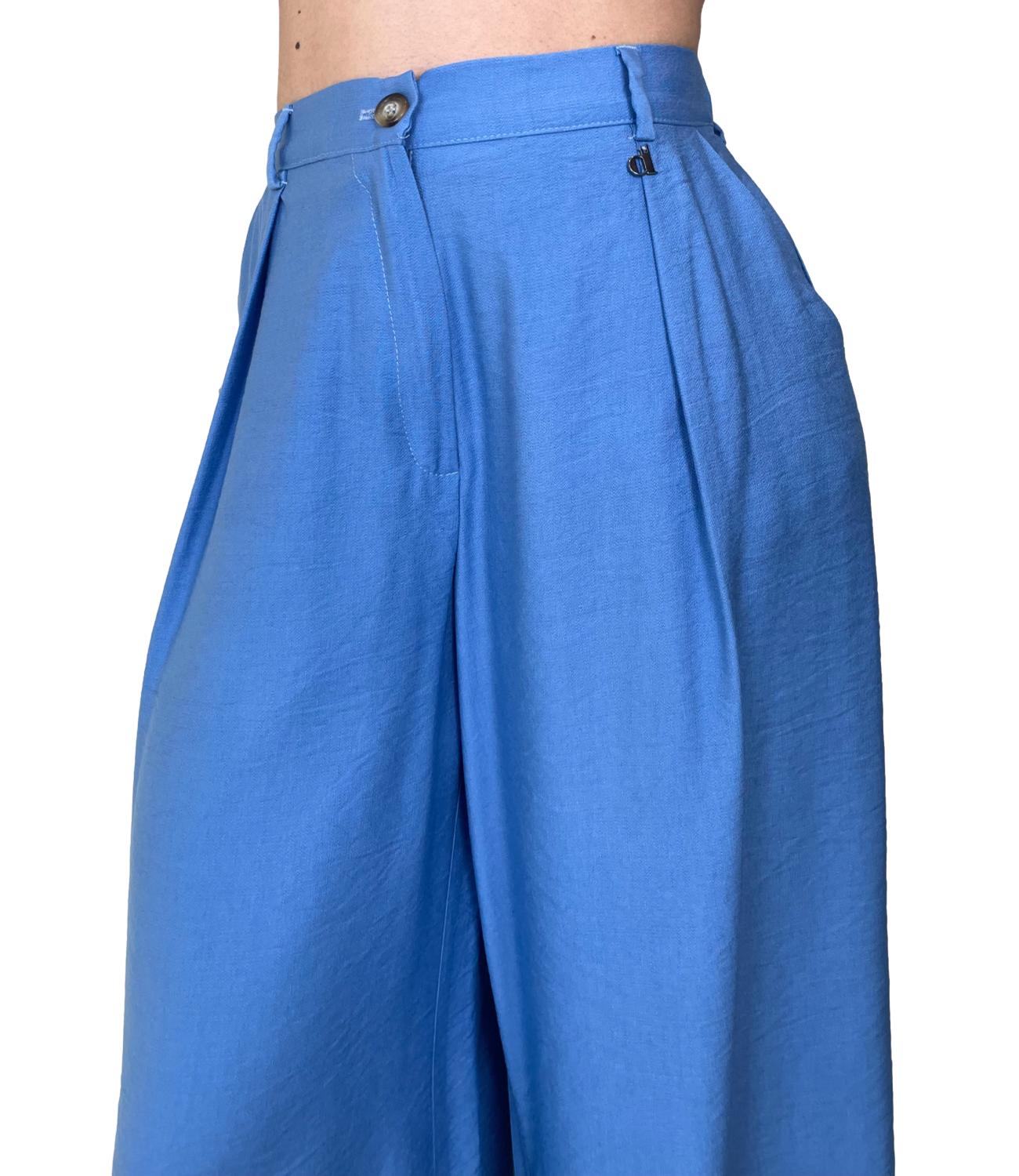 Dixie Pantalone Celeste Donna