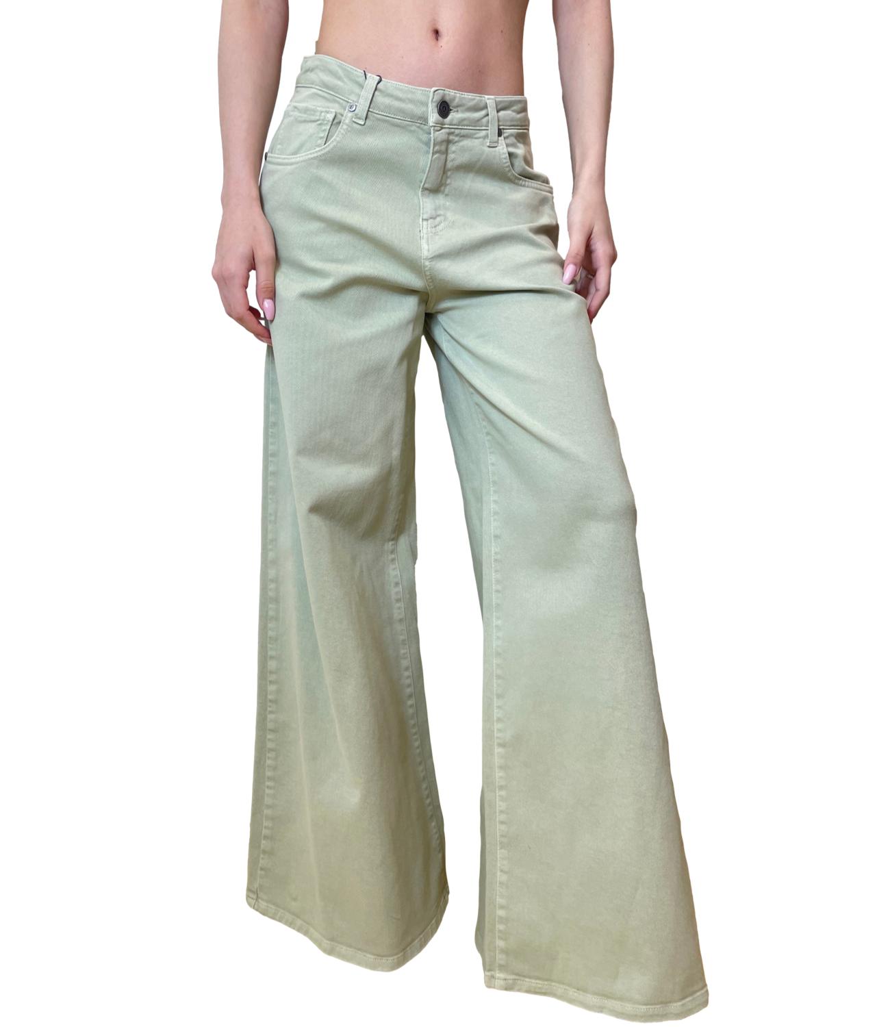 Dixie Pantalone Salvia da Donna