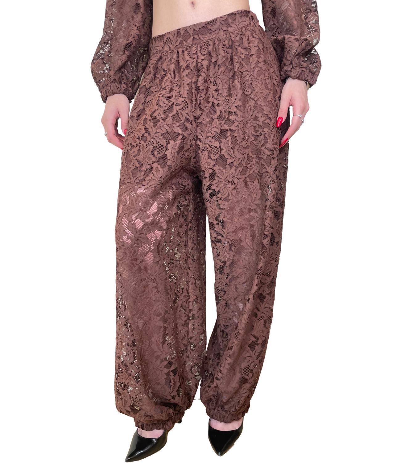Dixie Pantalone Pizzo Moro Donna