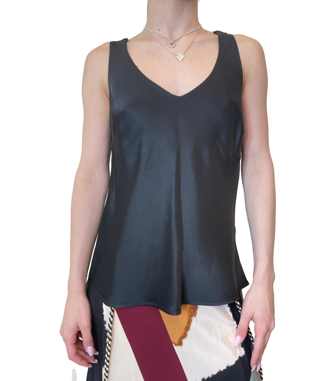 Dixie Canotta Nero da Donna