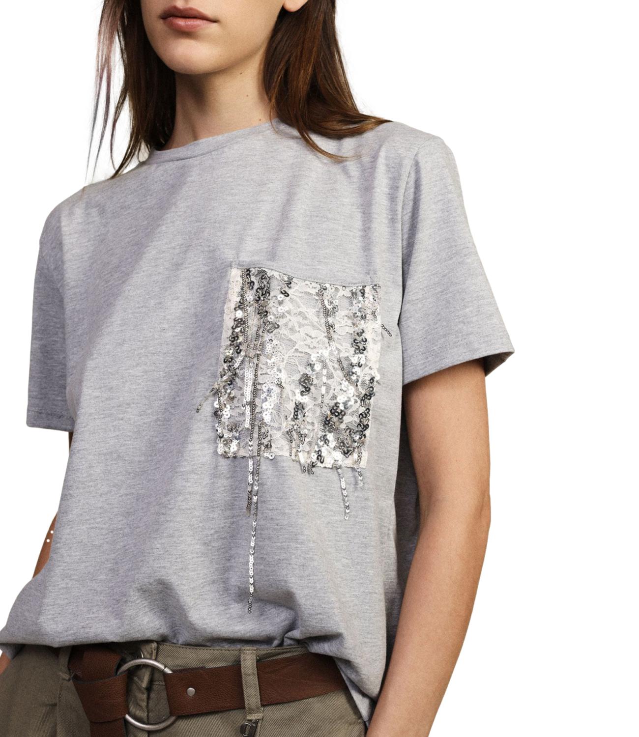 Dixie T-shirt Grigio Chiaro Donna