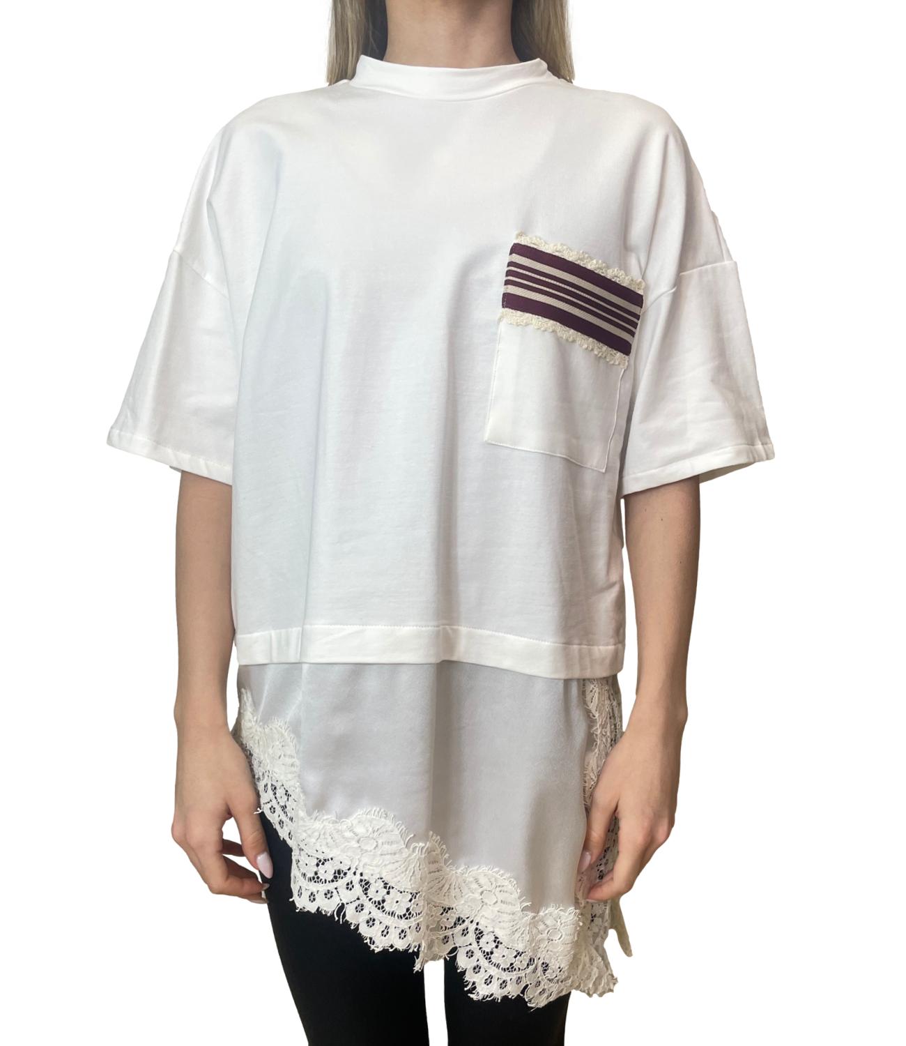 Dixie T-Shirt Latte Donna