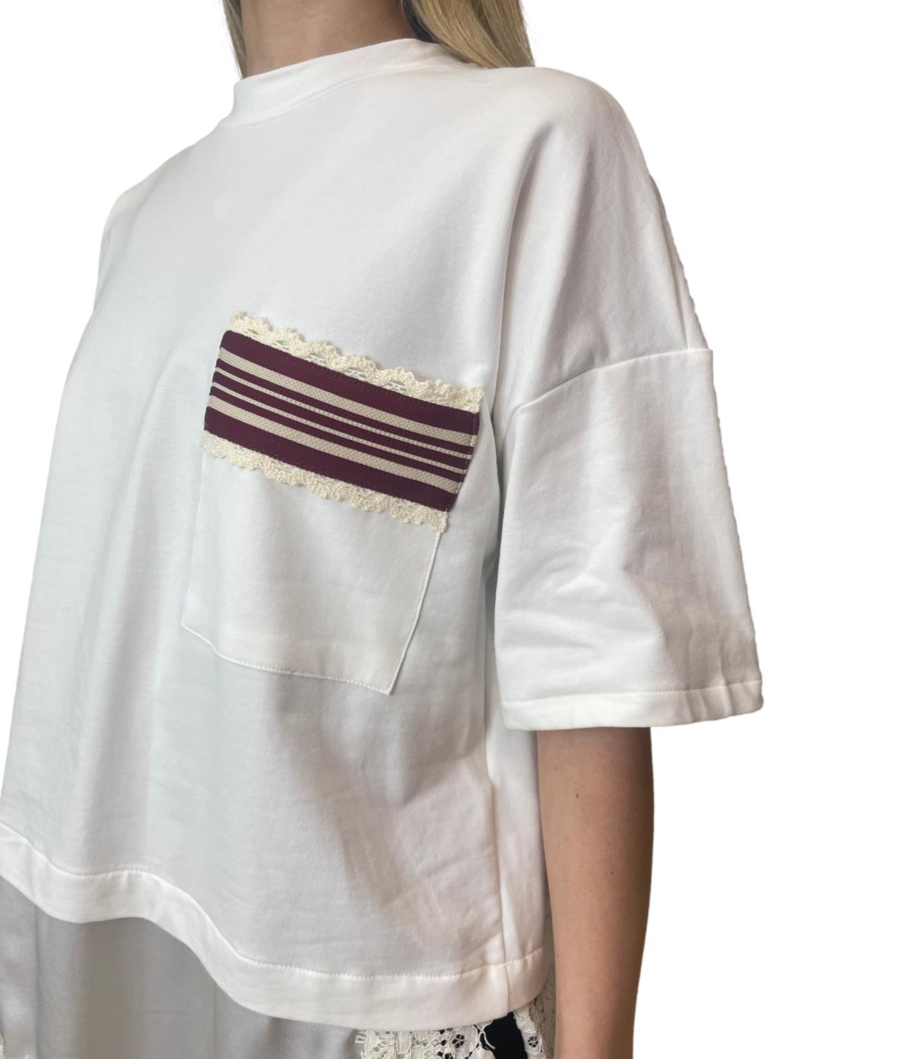 Dixie T-Shirt Latte Donna