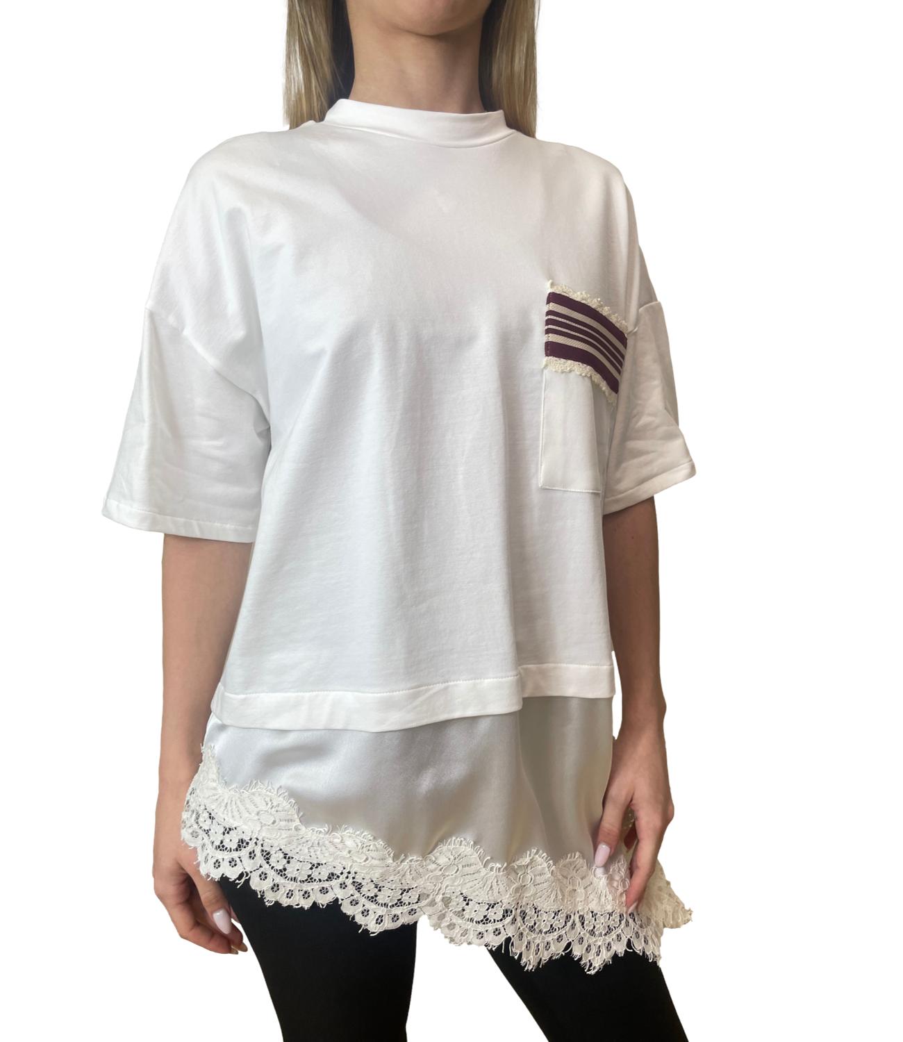 Dixie T-Shirt Latte Donna