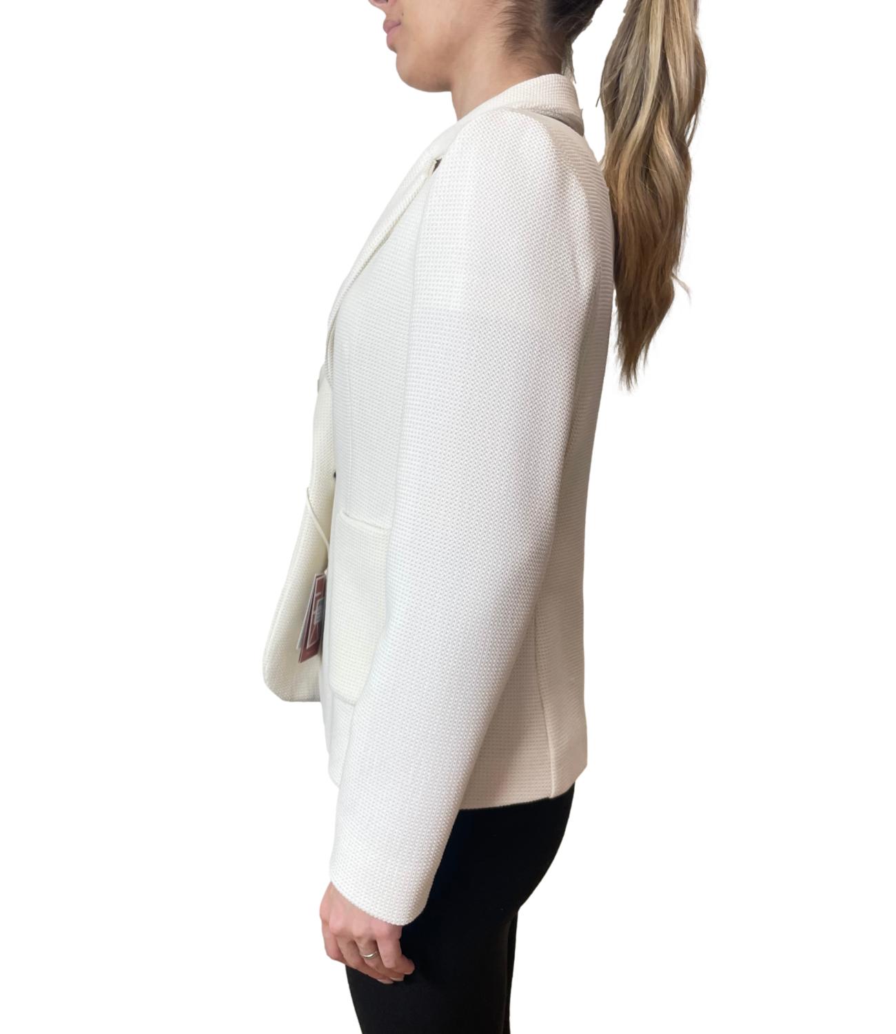Emme Marella Giacca Emmgennaio Bianco Lana Donna