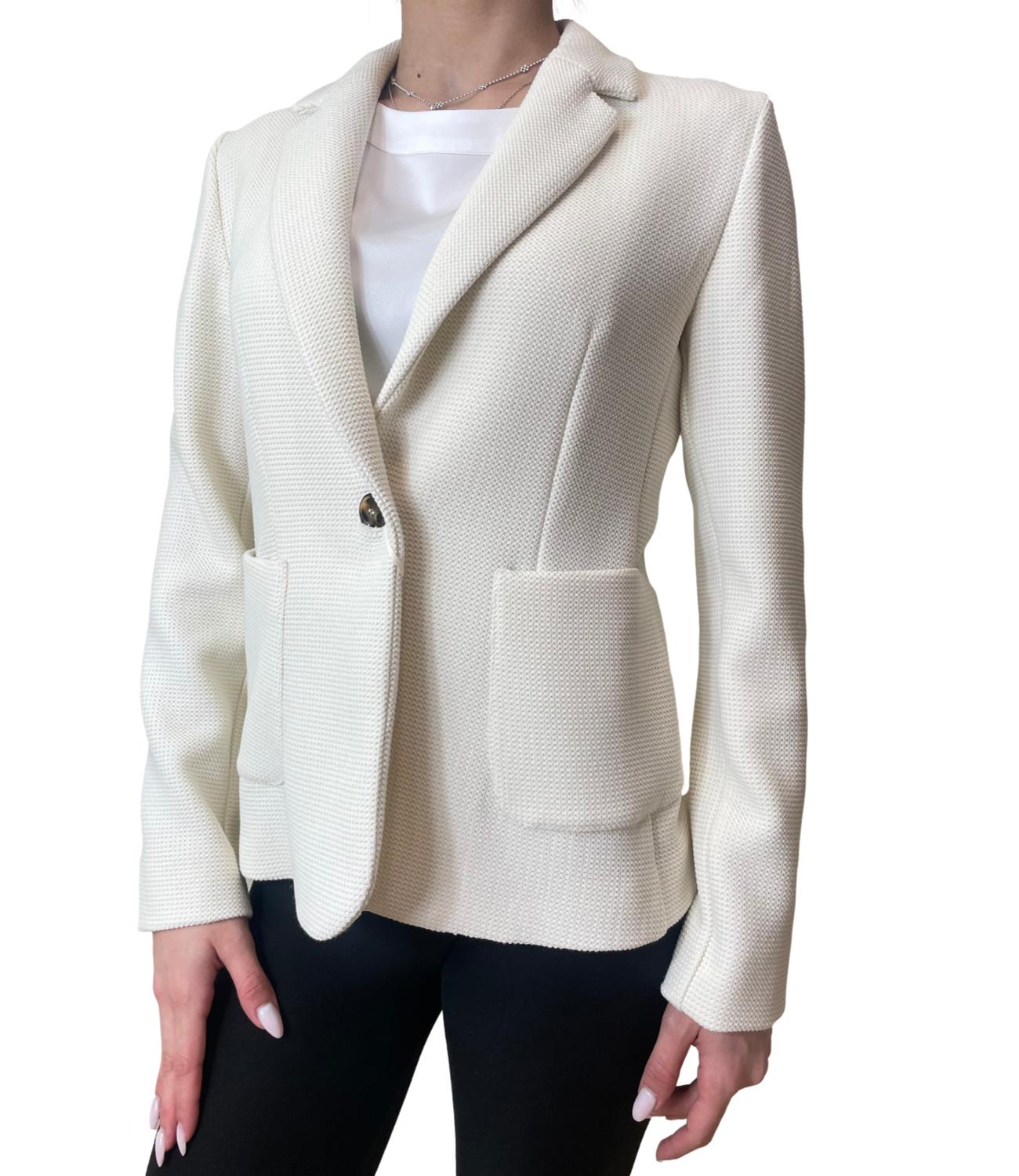 Emme Marella Giacca Emmgennaio Bianco Lana Donna