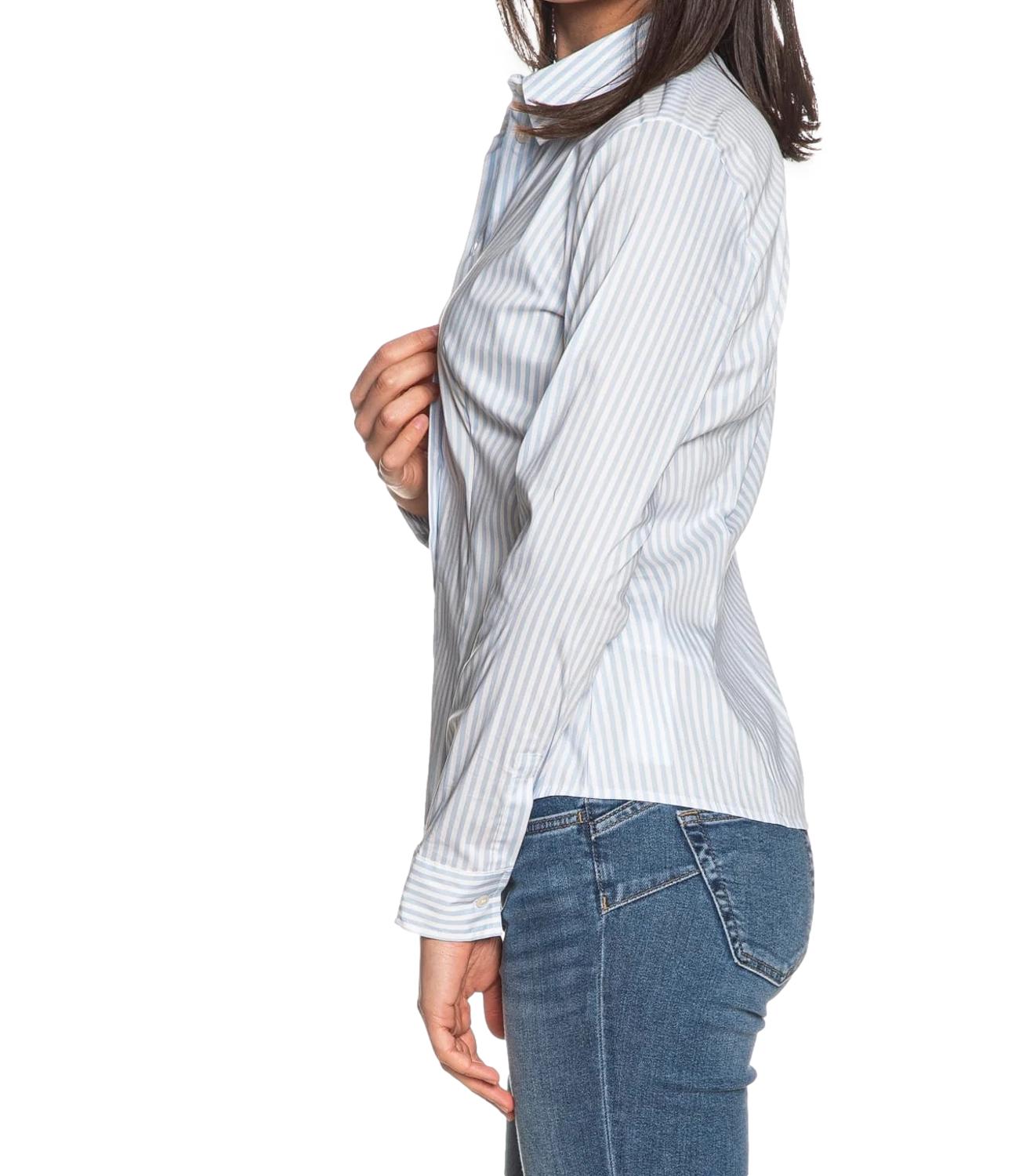 Emme Marella Camicia Emmtempo Riga Azzurra Donna