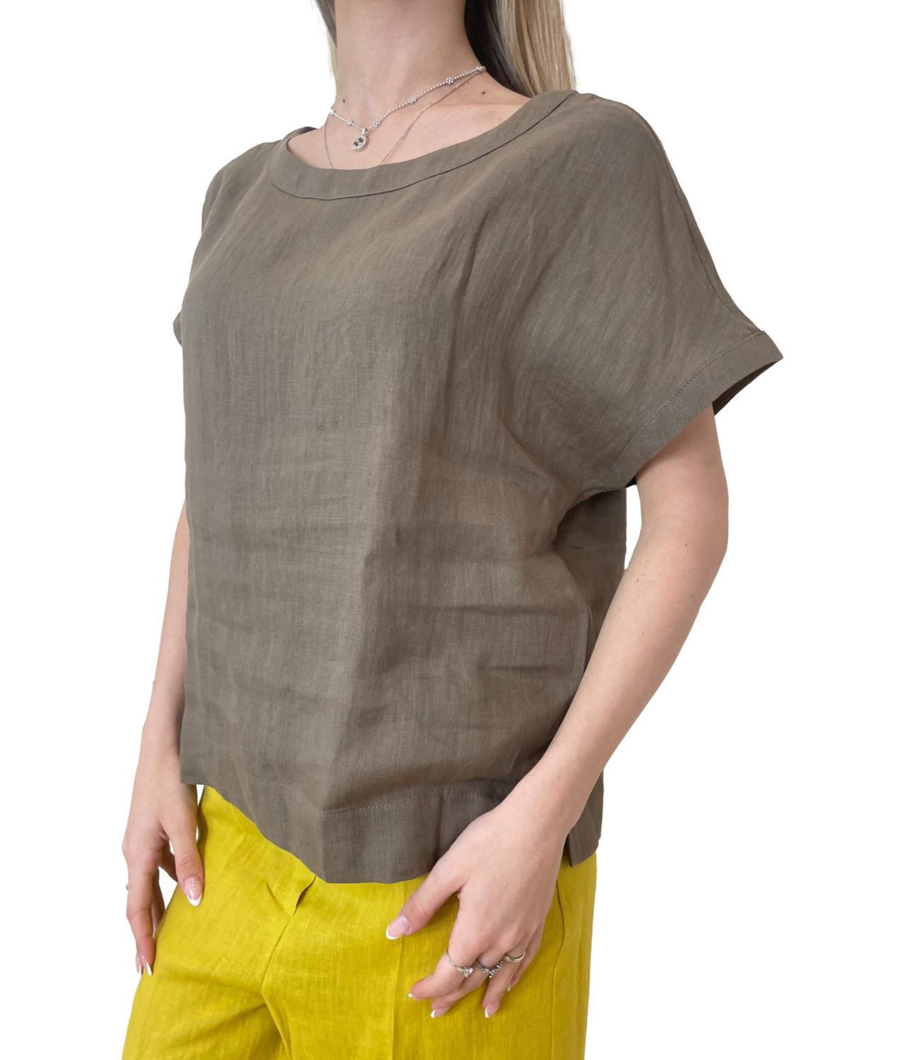 Emme Marella Camicia Tortora da Donna
