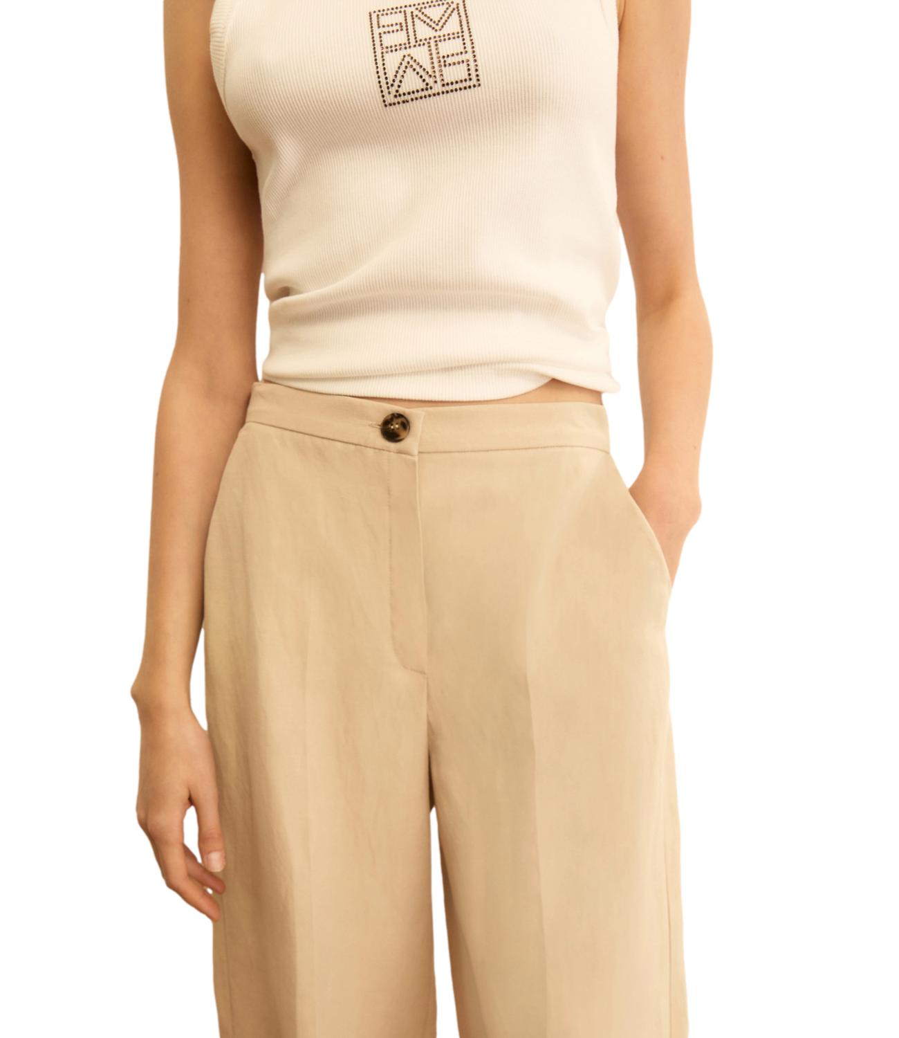 SUSY MIX t-shirt bianca con frangia moro donna