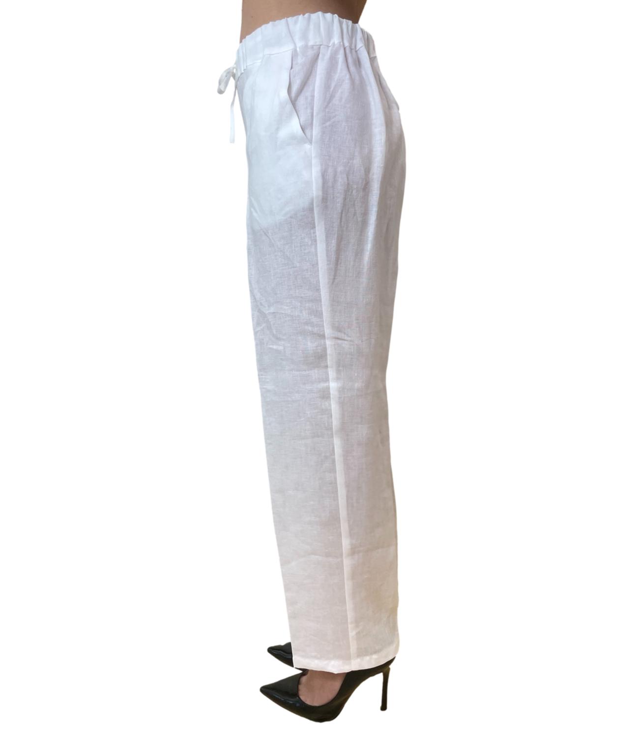 Emme Marella Pantalone Bianco da Donna