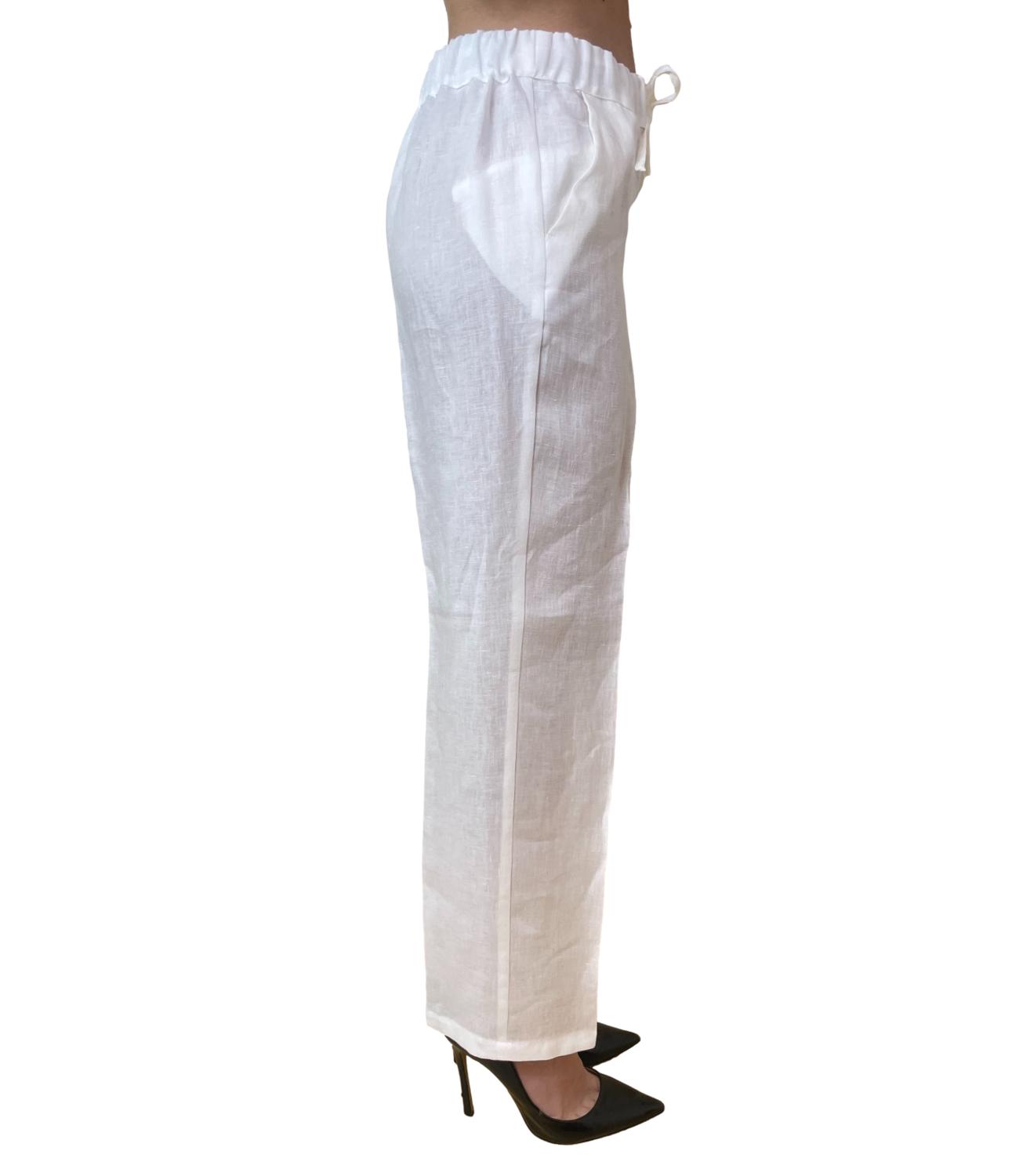 Emme Marella Pantalone Bianco da Donna