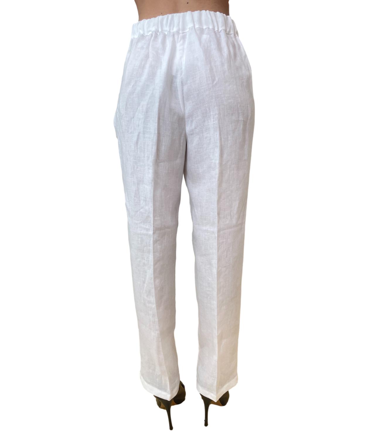Emme Marella Pantalone Bianco da Donna