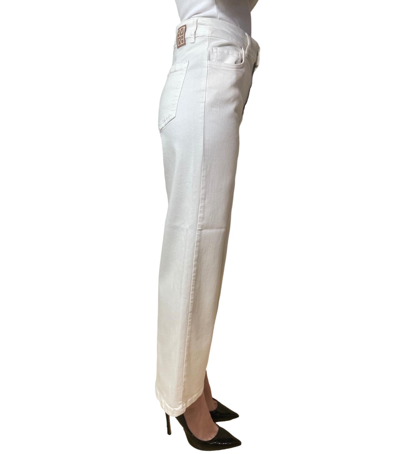 Emme Marella Pantaloni Emmhobby Bianco Lana Donna