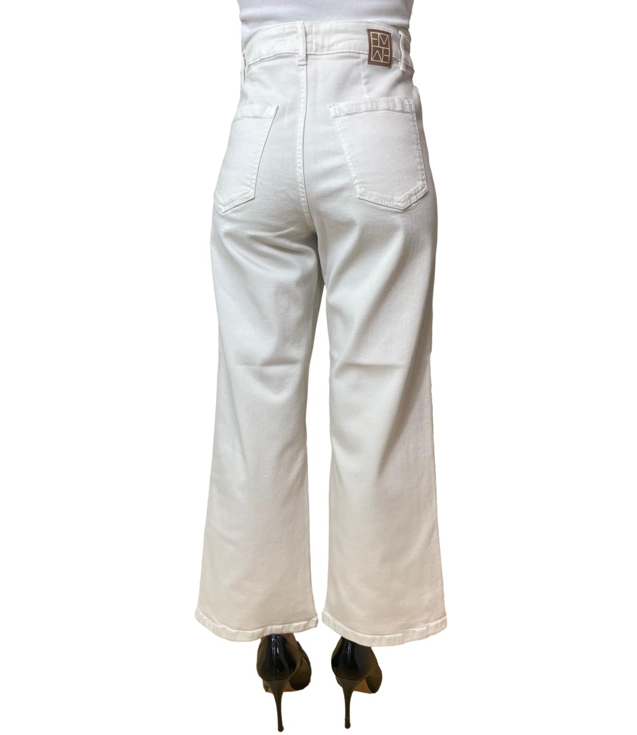 Emme Marella Pantaloni Emmhobby Bianco Lana Donna