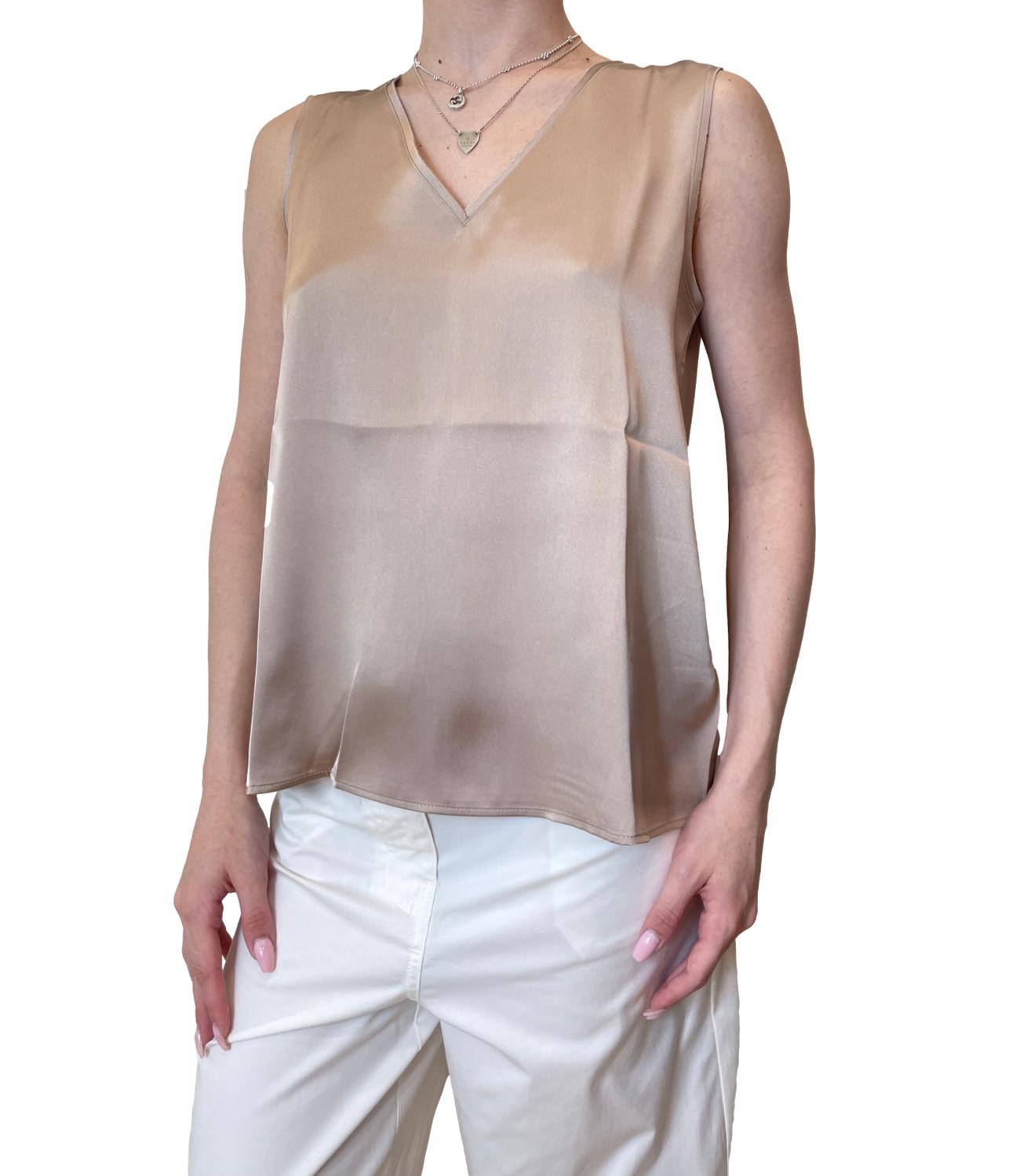 Emme Marella Top Beige da Donna