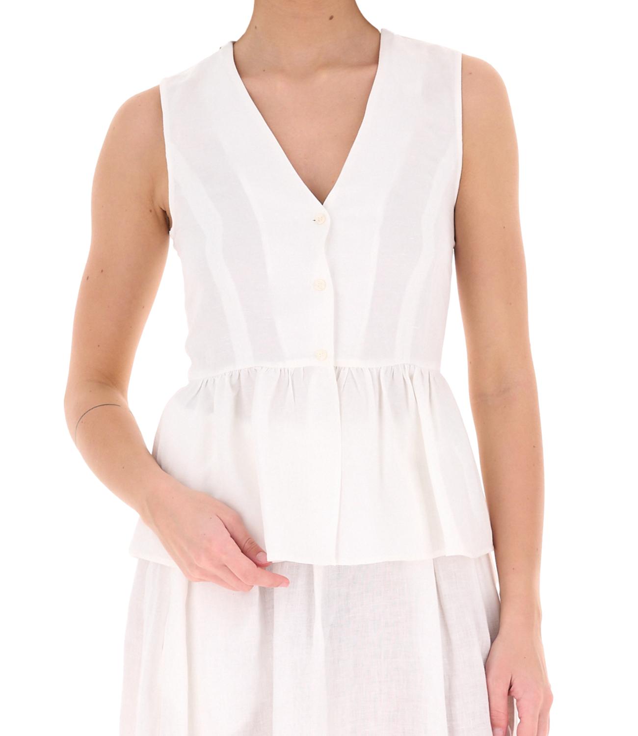 Emme Marella Top Bianco da Donna