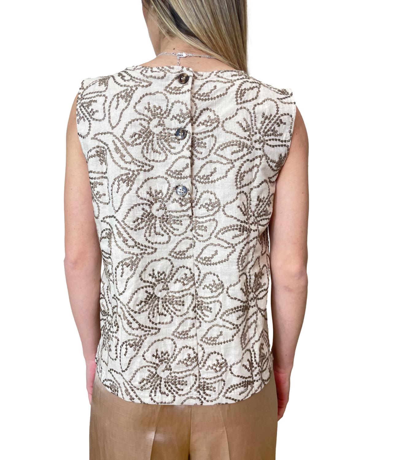EMME MARELLA Top tortora donna
